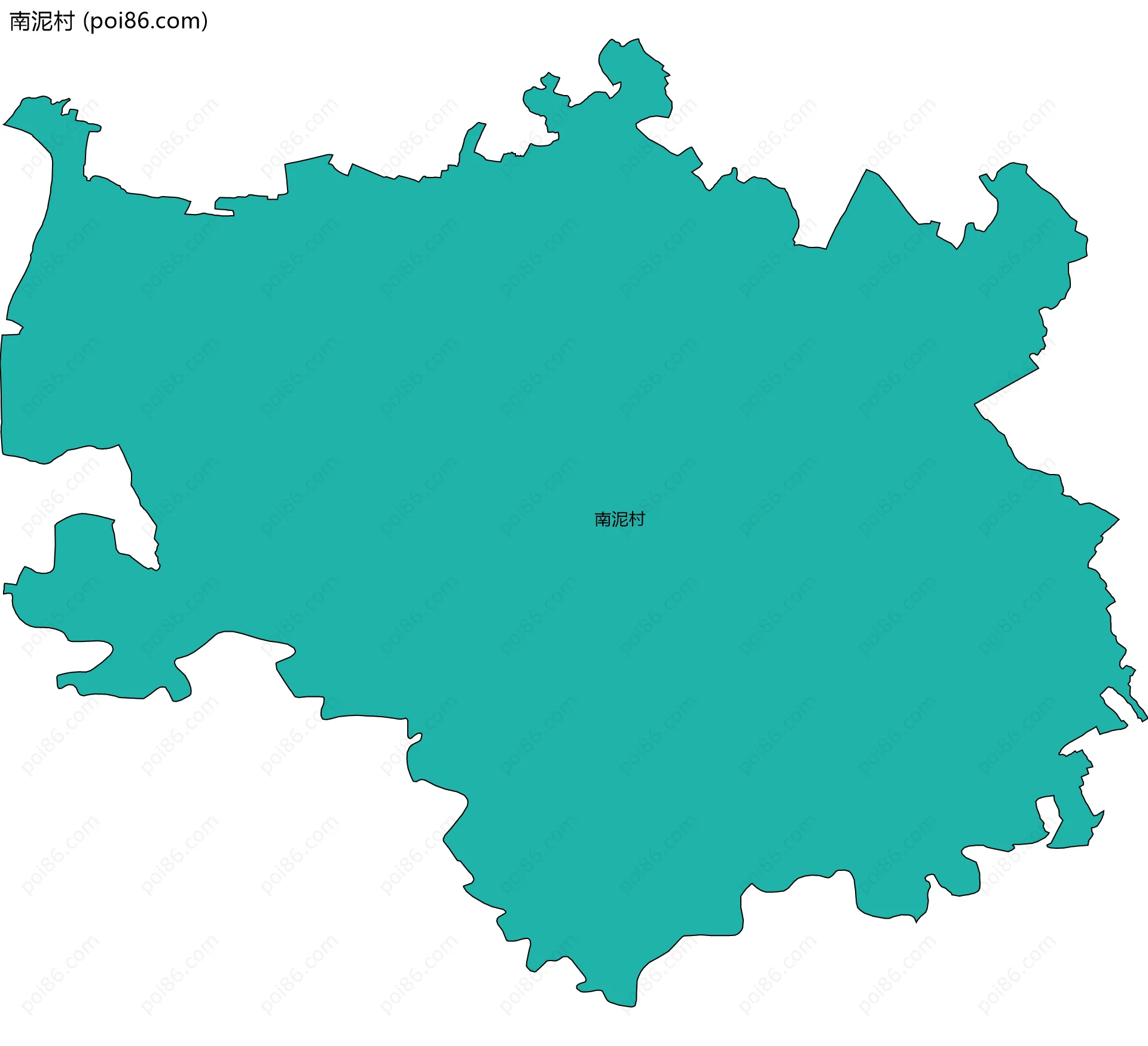 南泥村边界地图