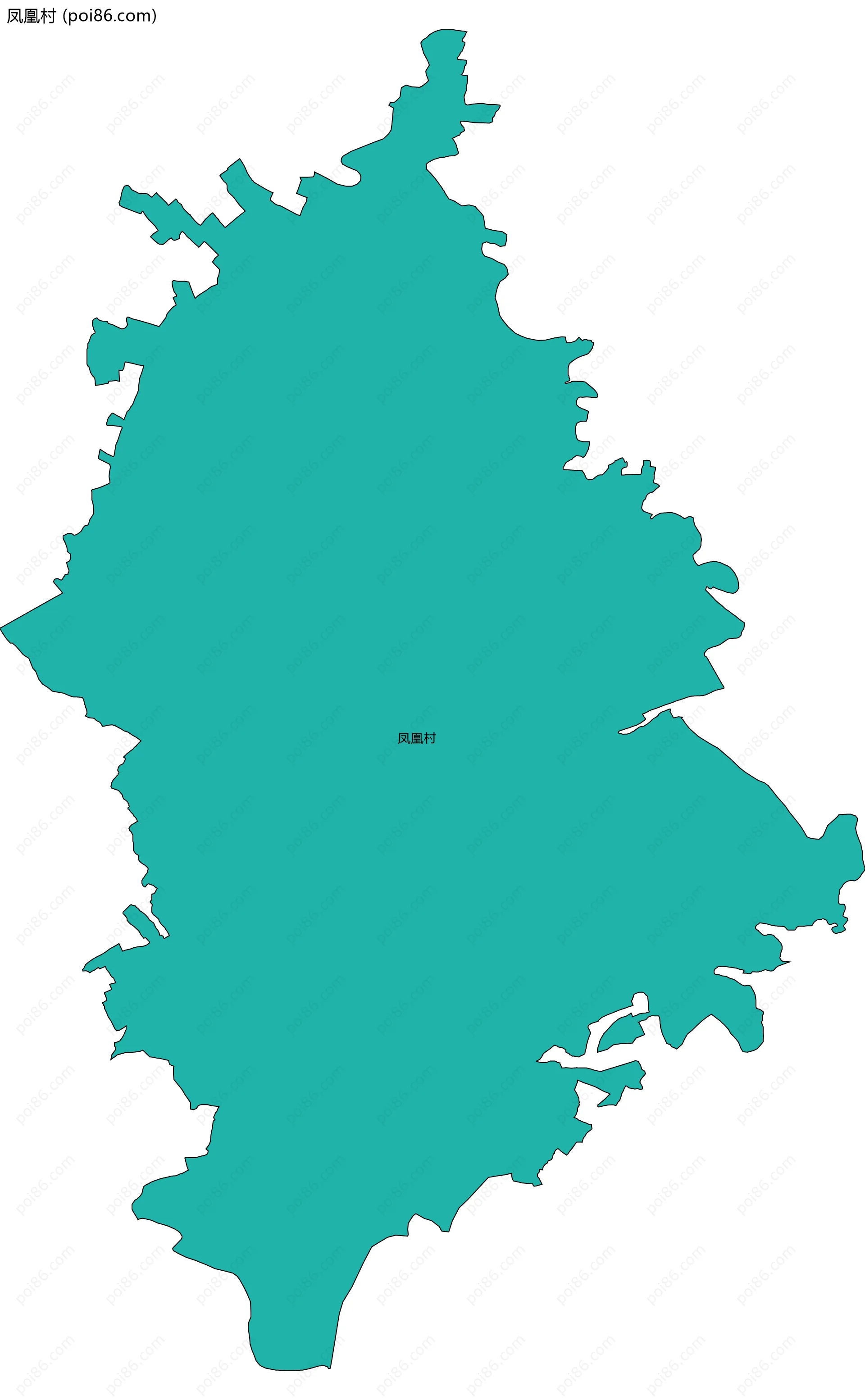 凤凰村边界地图