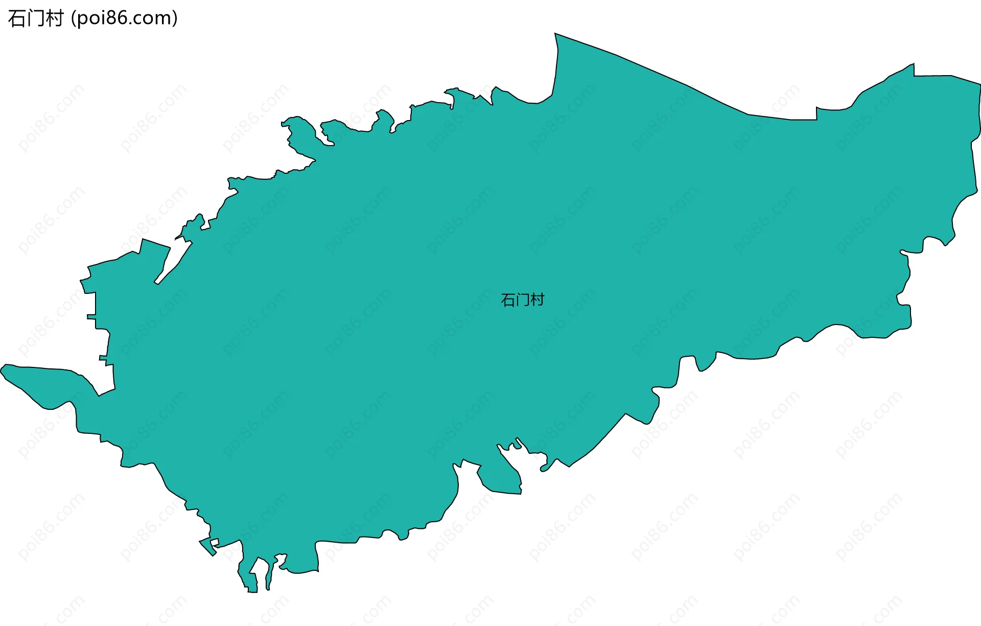 石门村边界地图