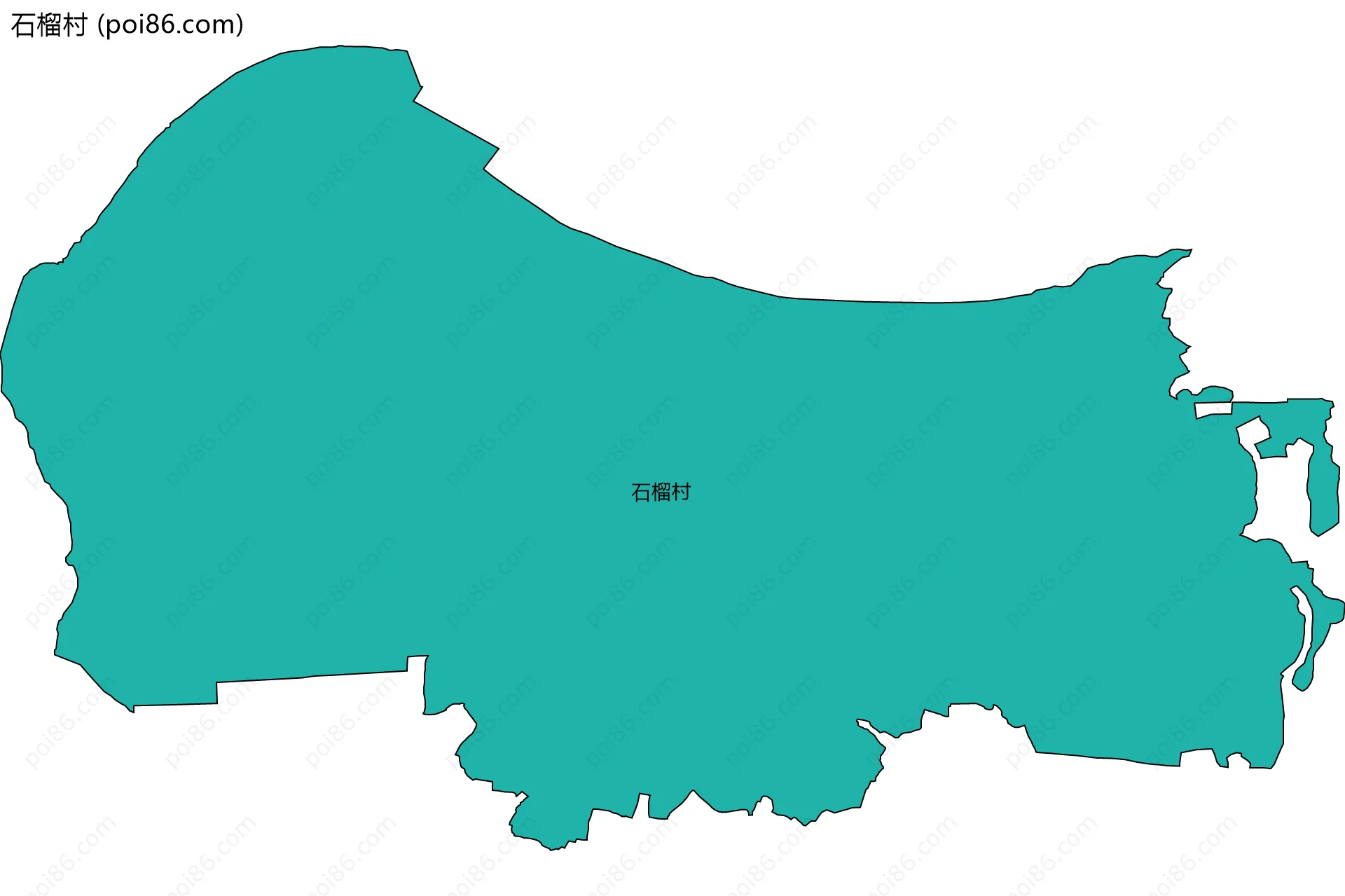 石榴村边界地图