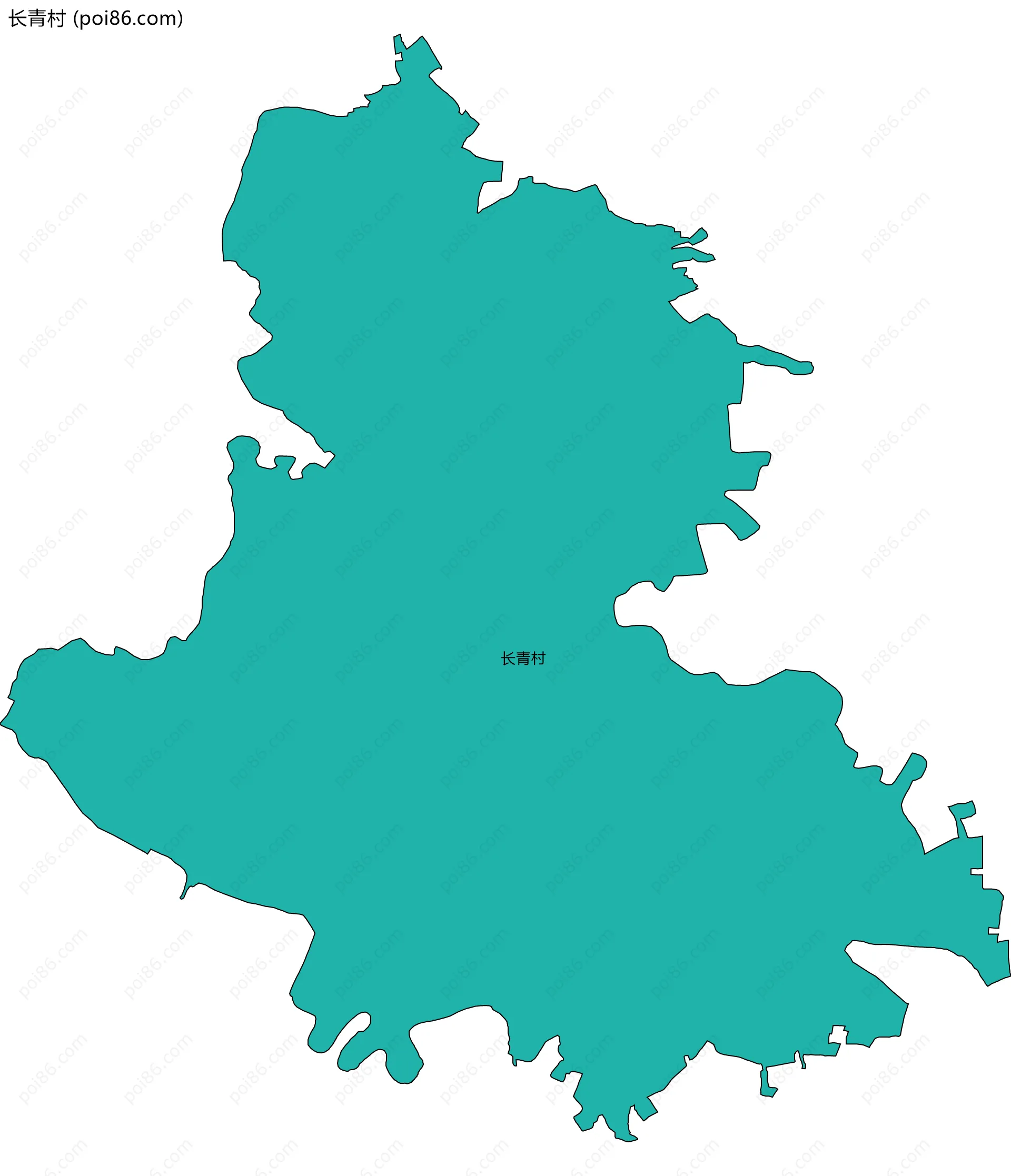 长青村边界地图