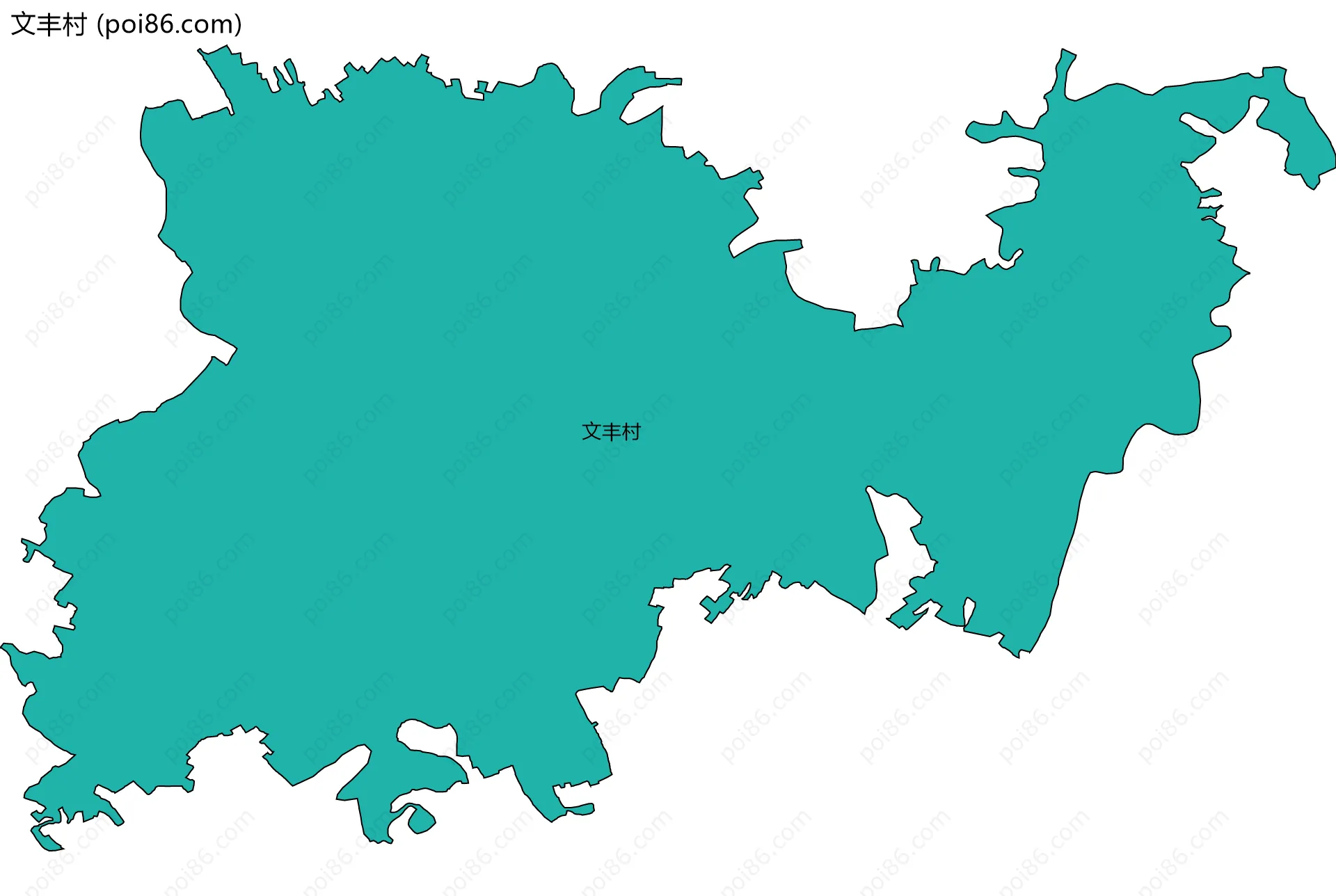 文丰村边界地图