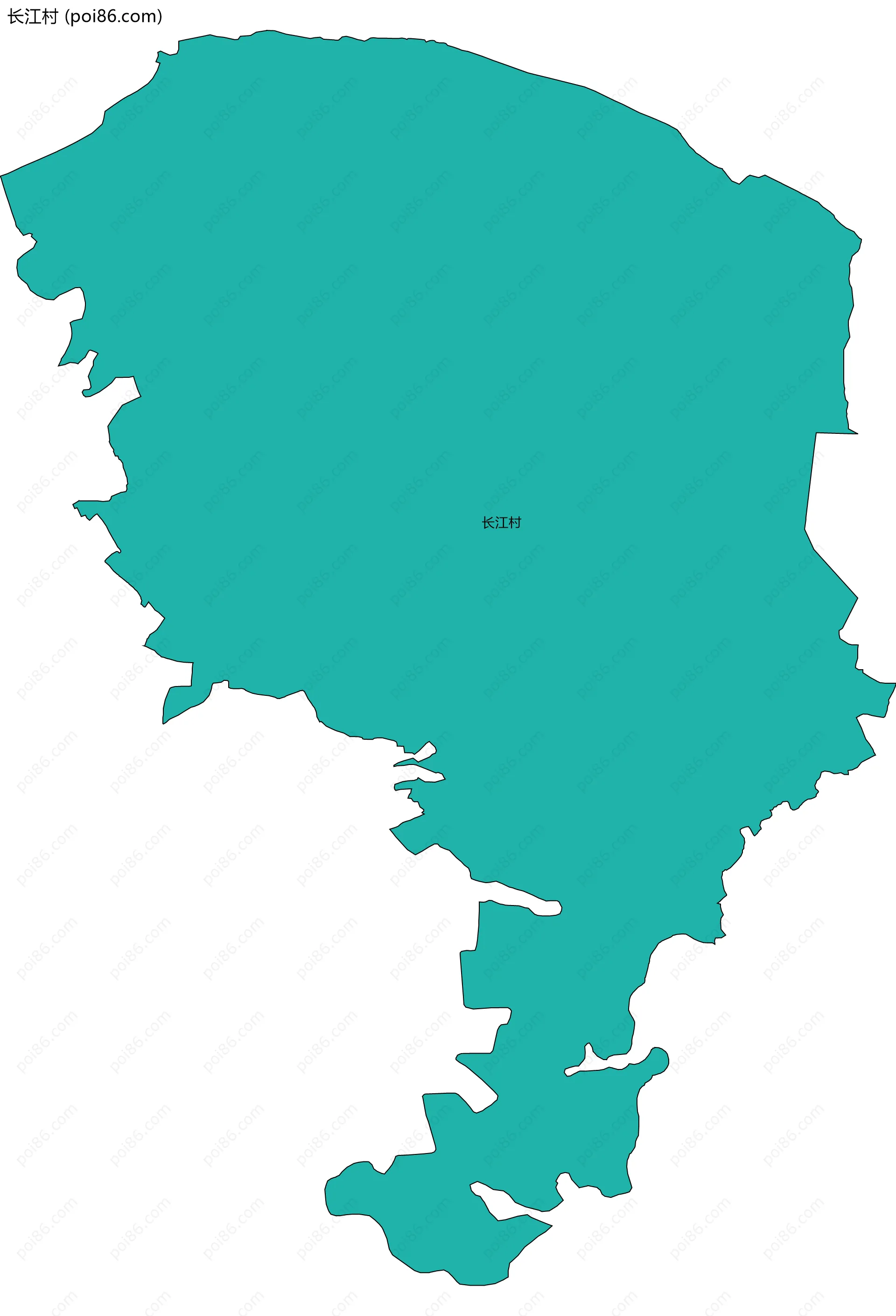 长江村边界地图