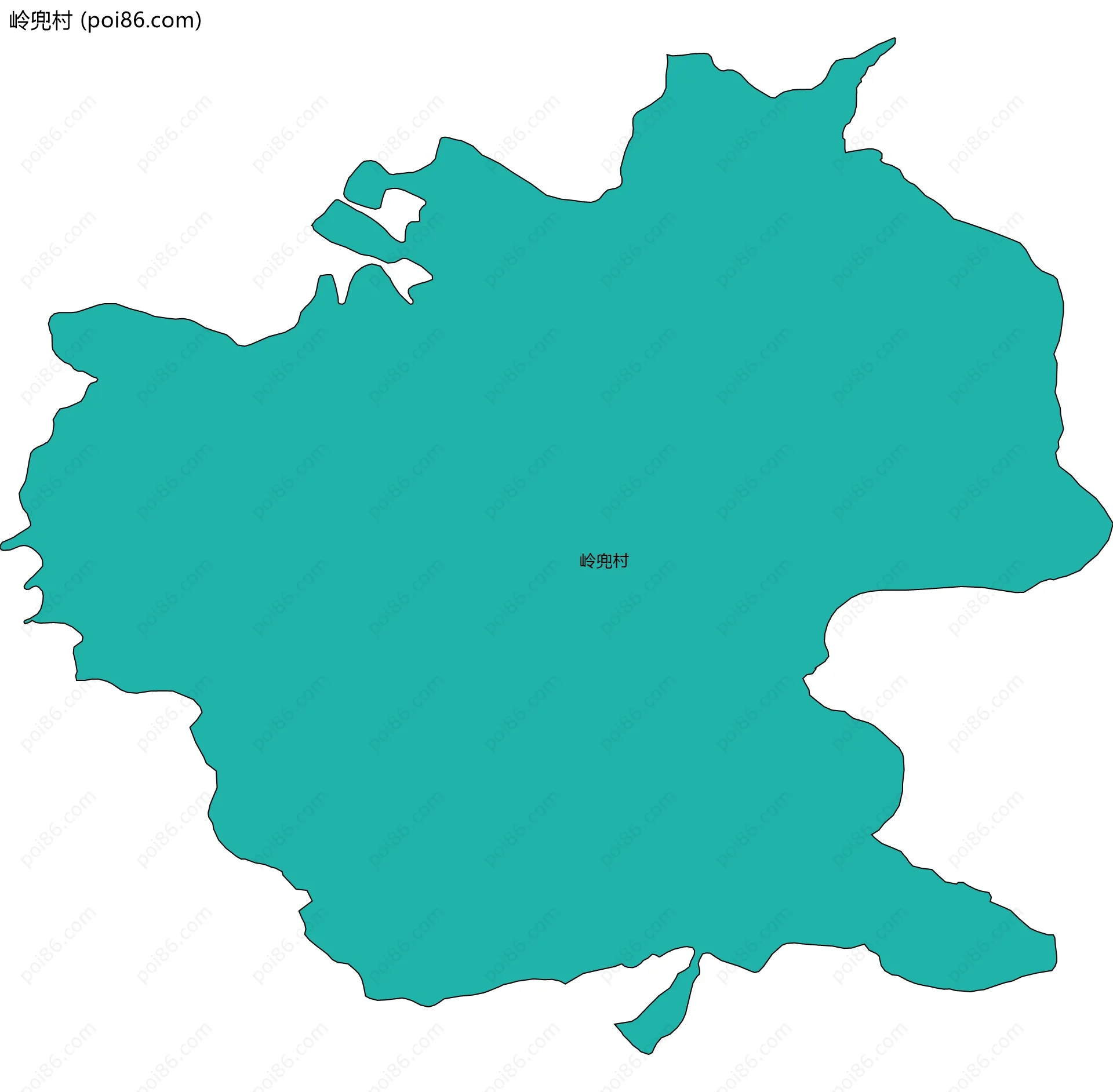 岭兜村边界地图