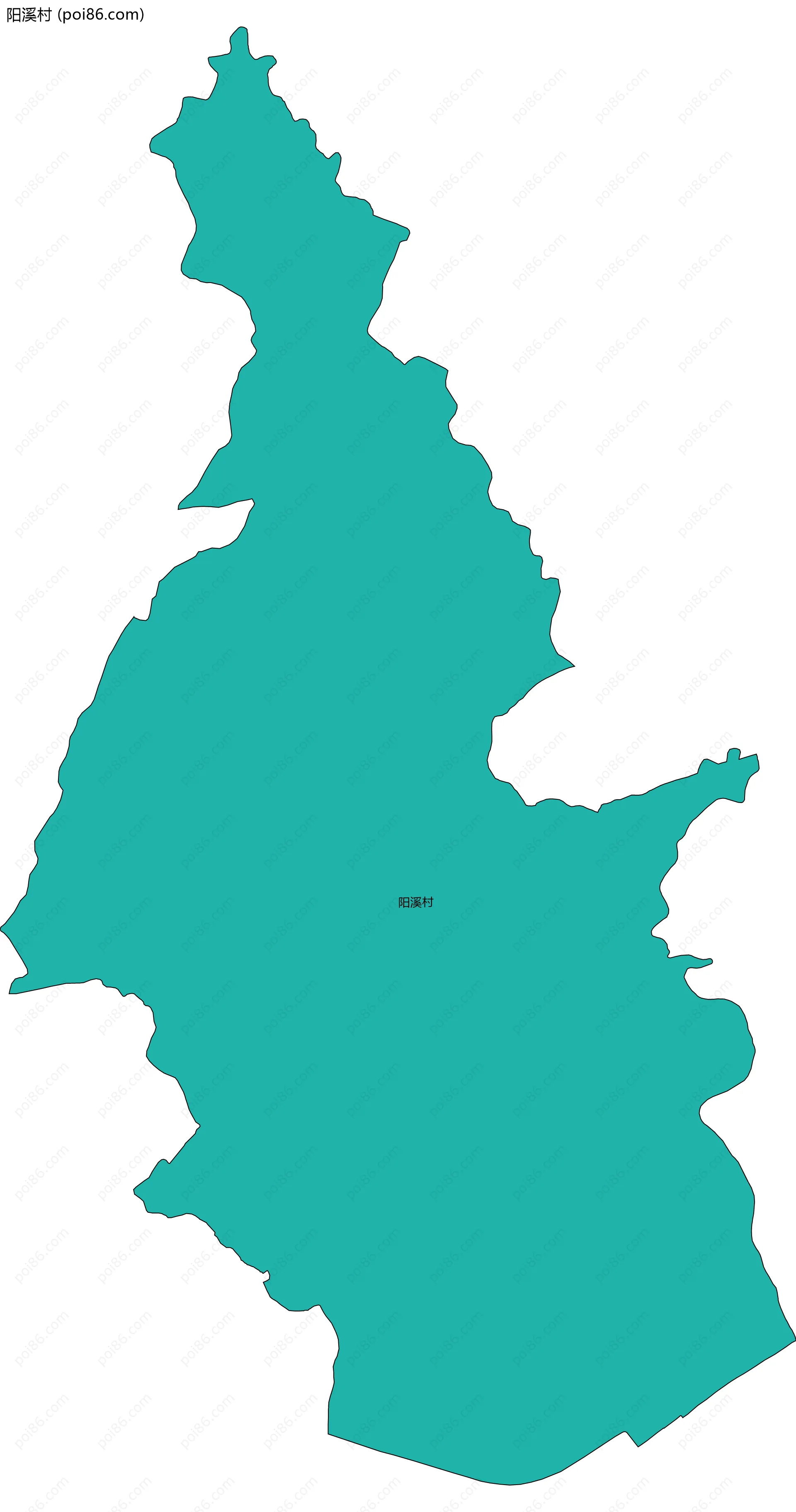 阳溪村边界地图