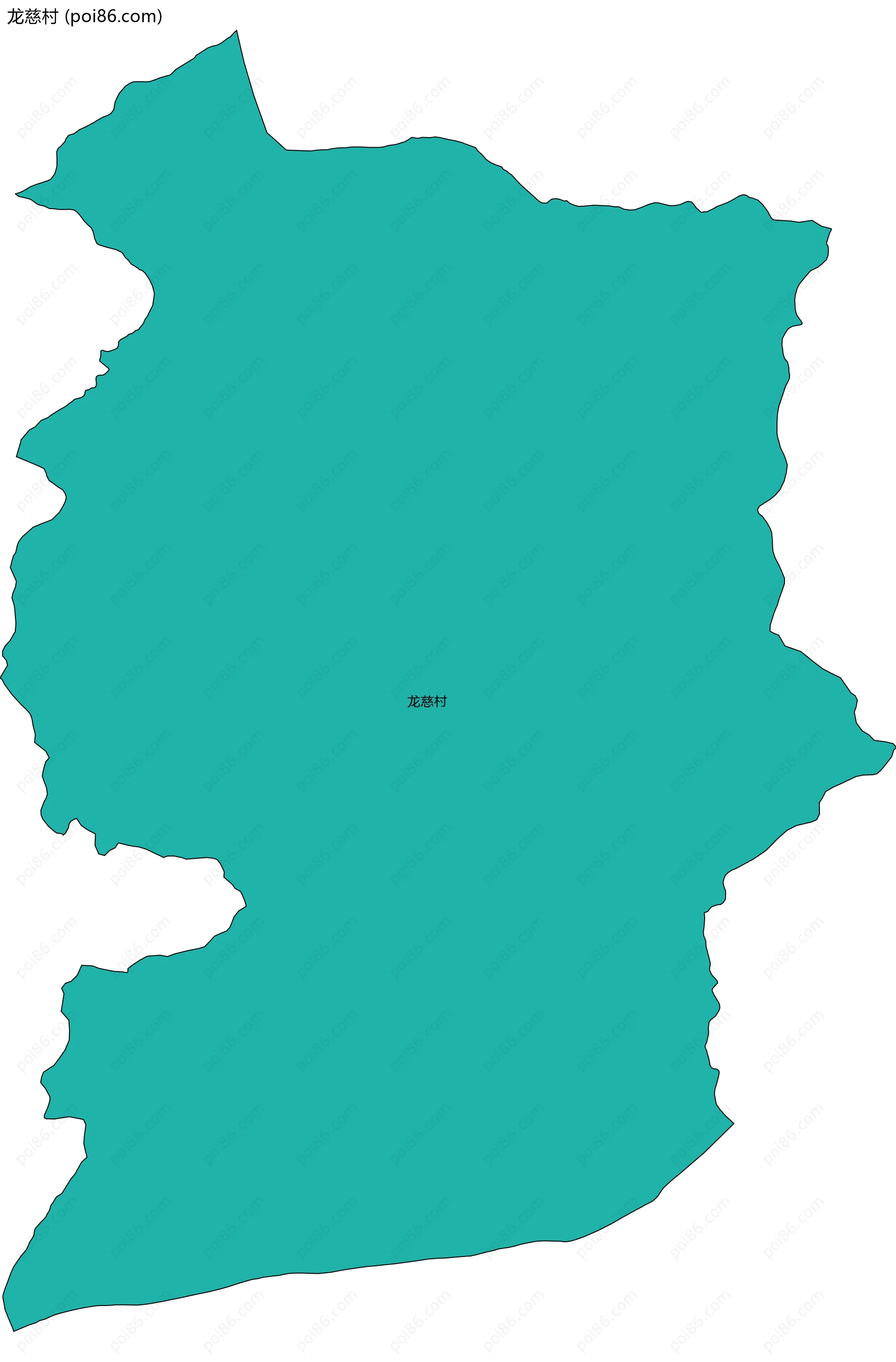 龙慈村边界地图