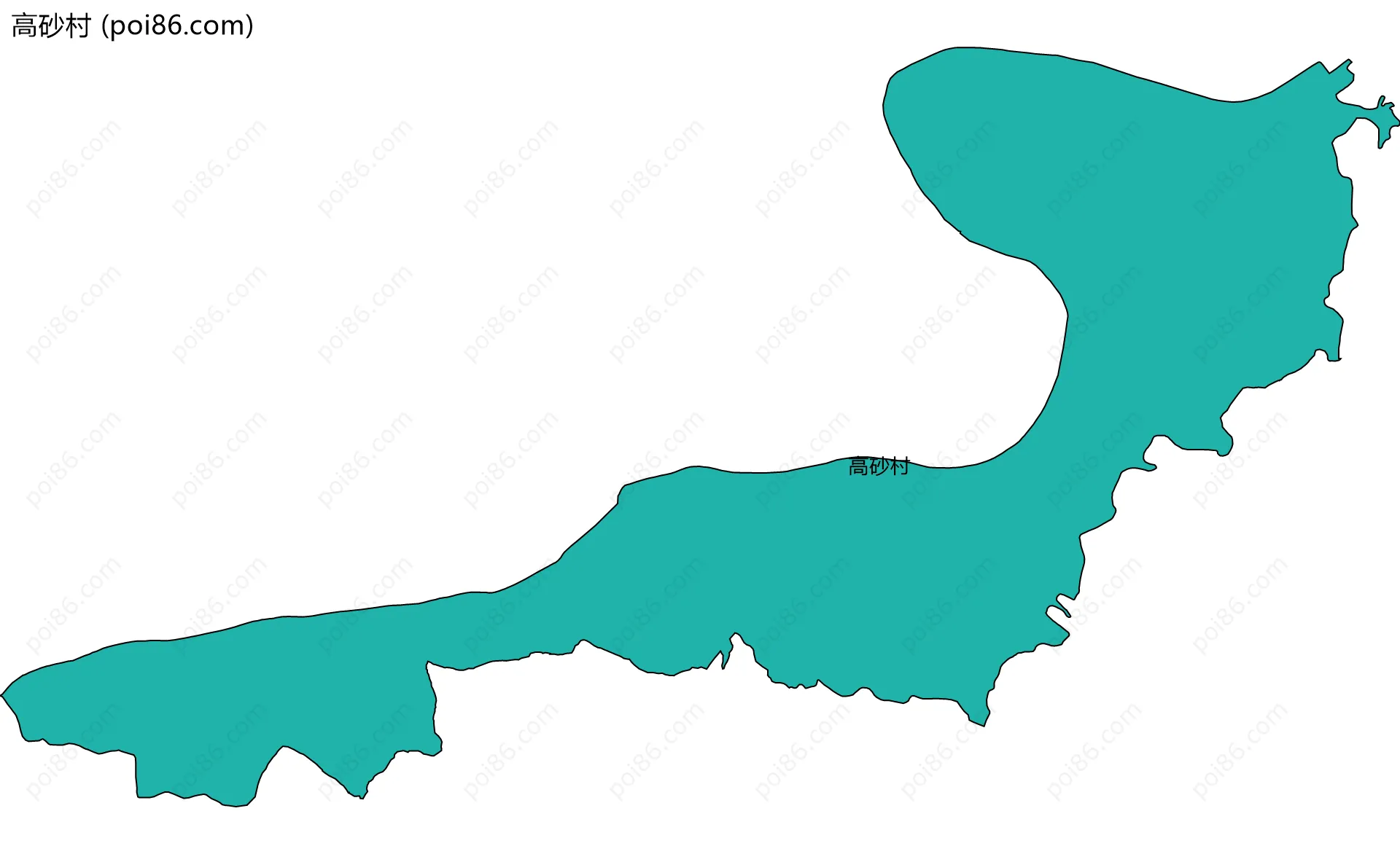 高砂村边界地图
