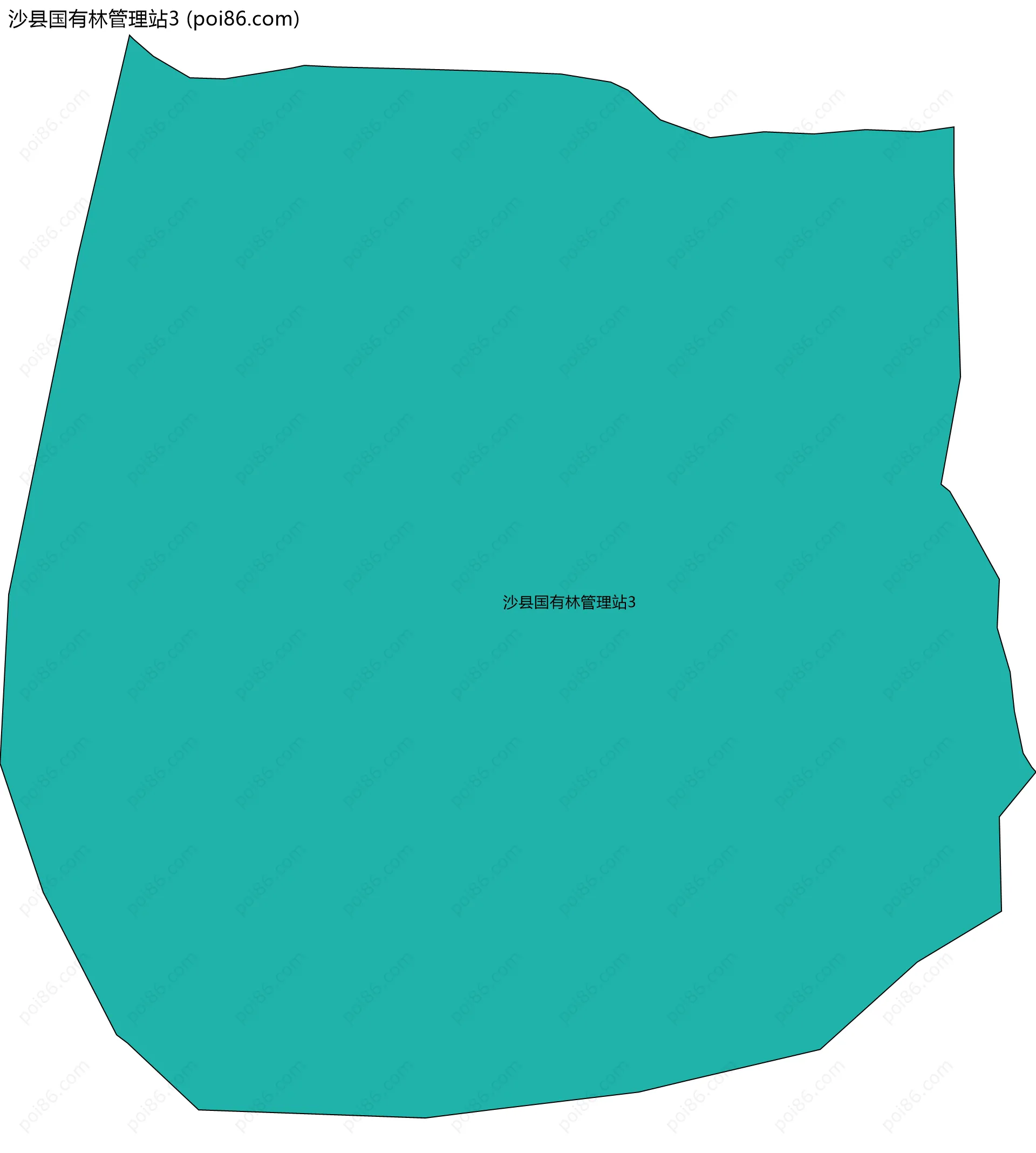沙县国有林管理站3边界地图