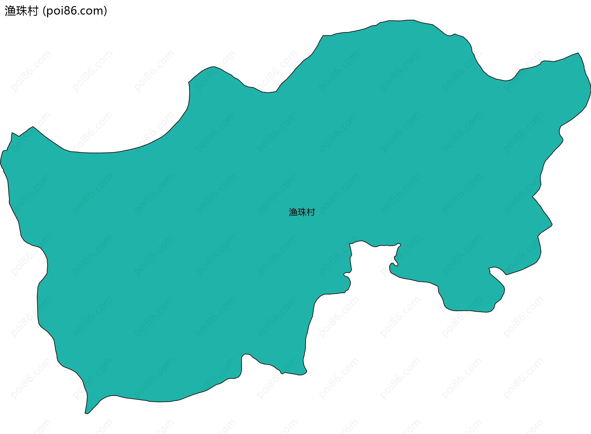 渔珠村边界地图