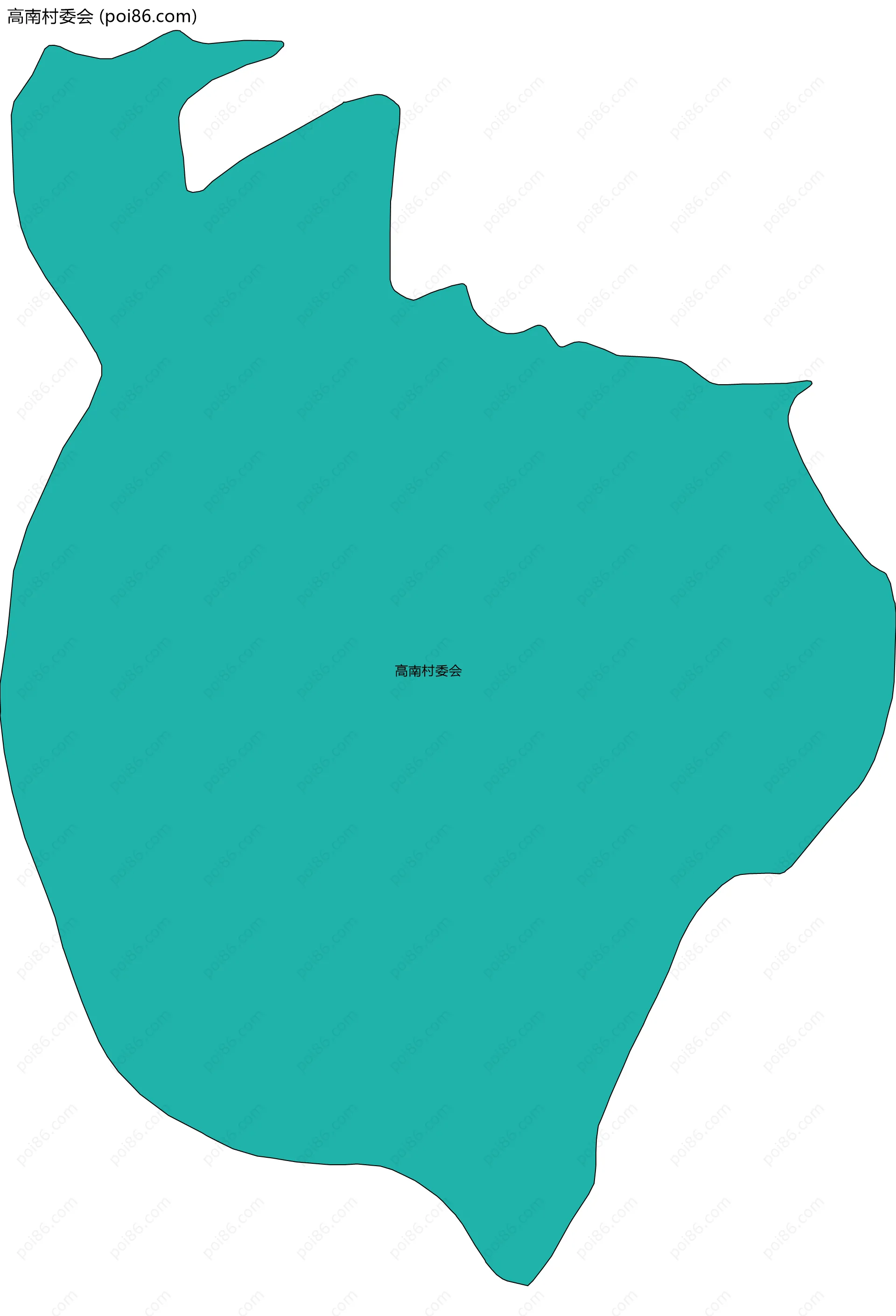 高南村委会边界地图