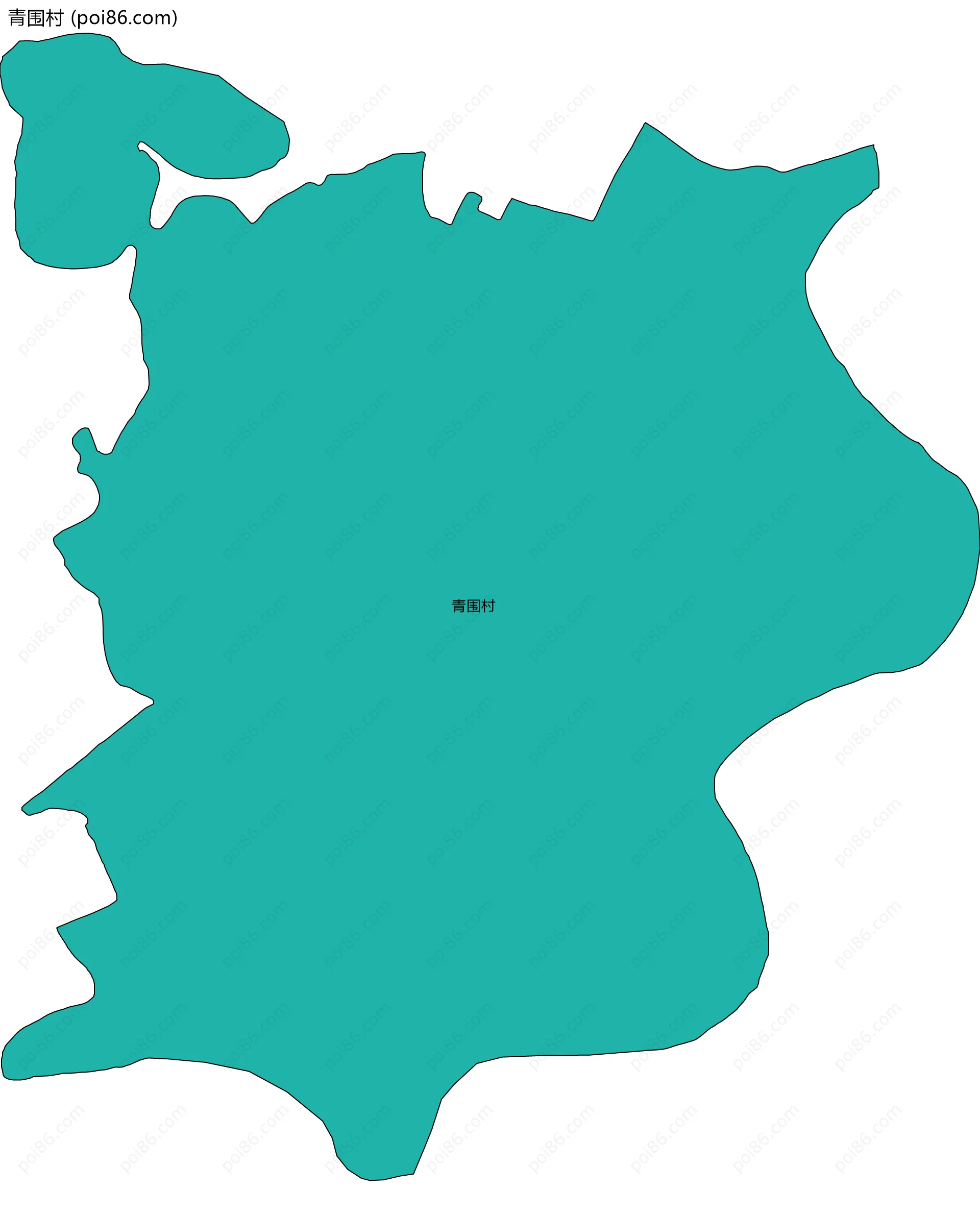 青围村边界地图