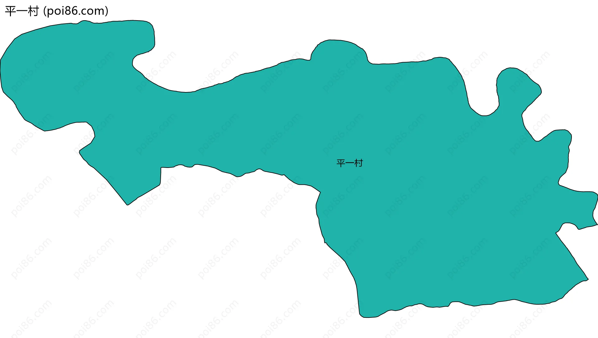 平一村边界地图