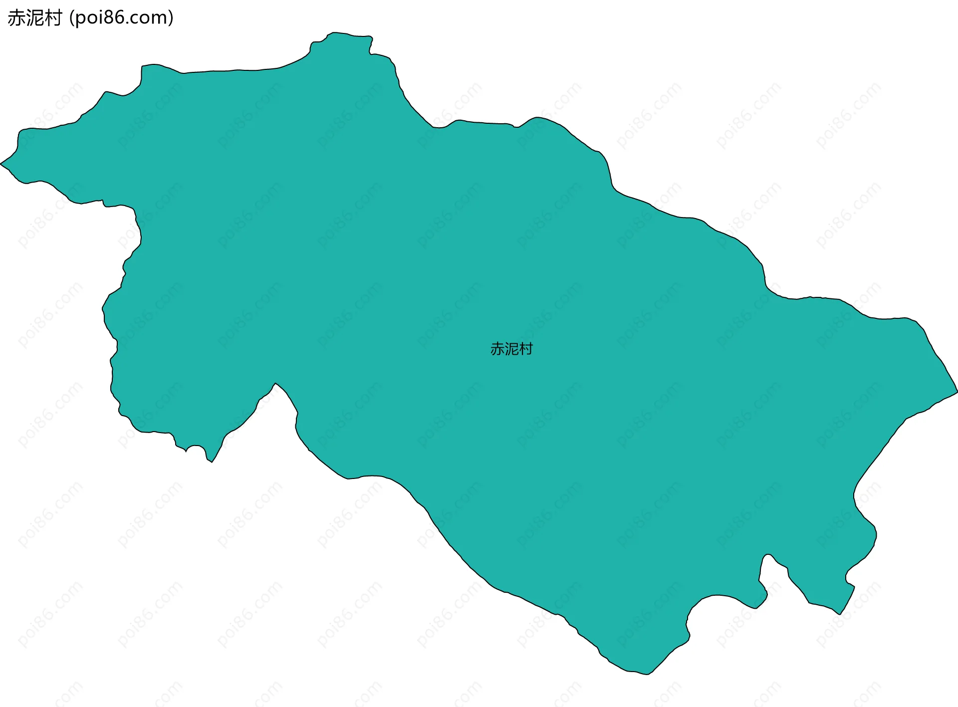 赤泥村边界地图