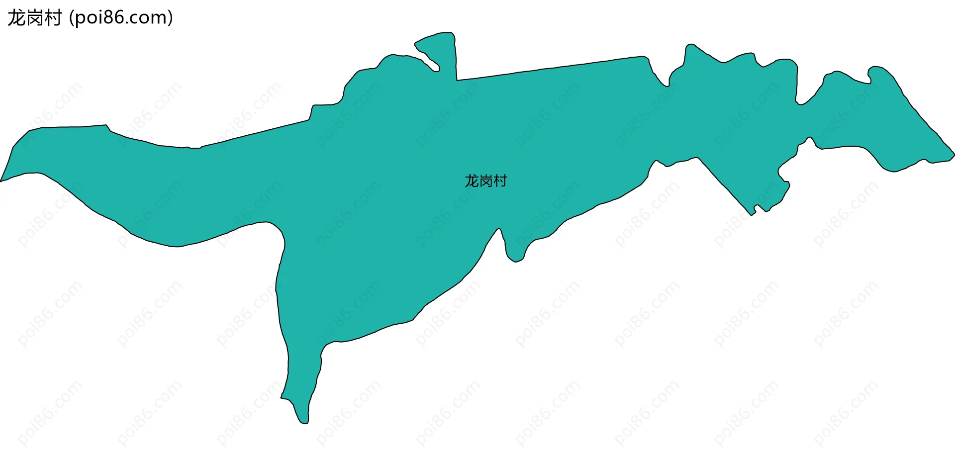 龙岗村边界地图