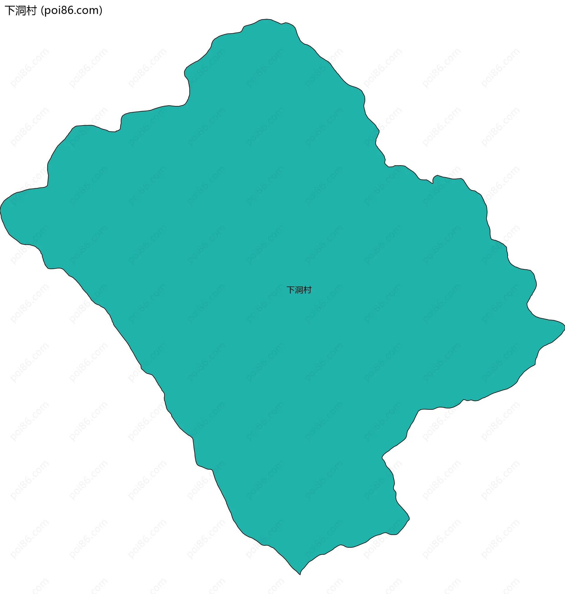 下洞村边界地图