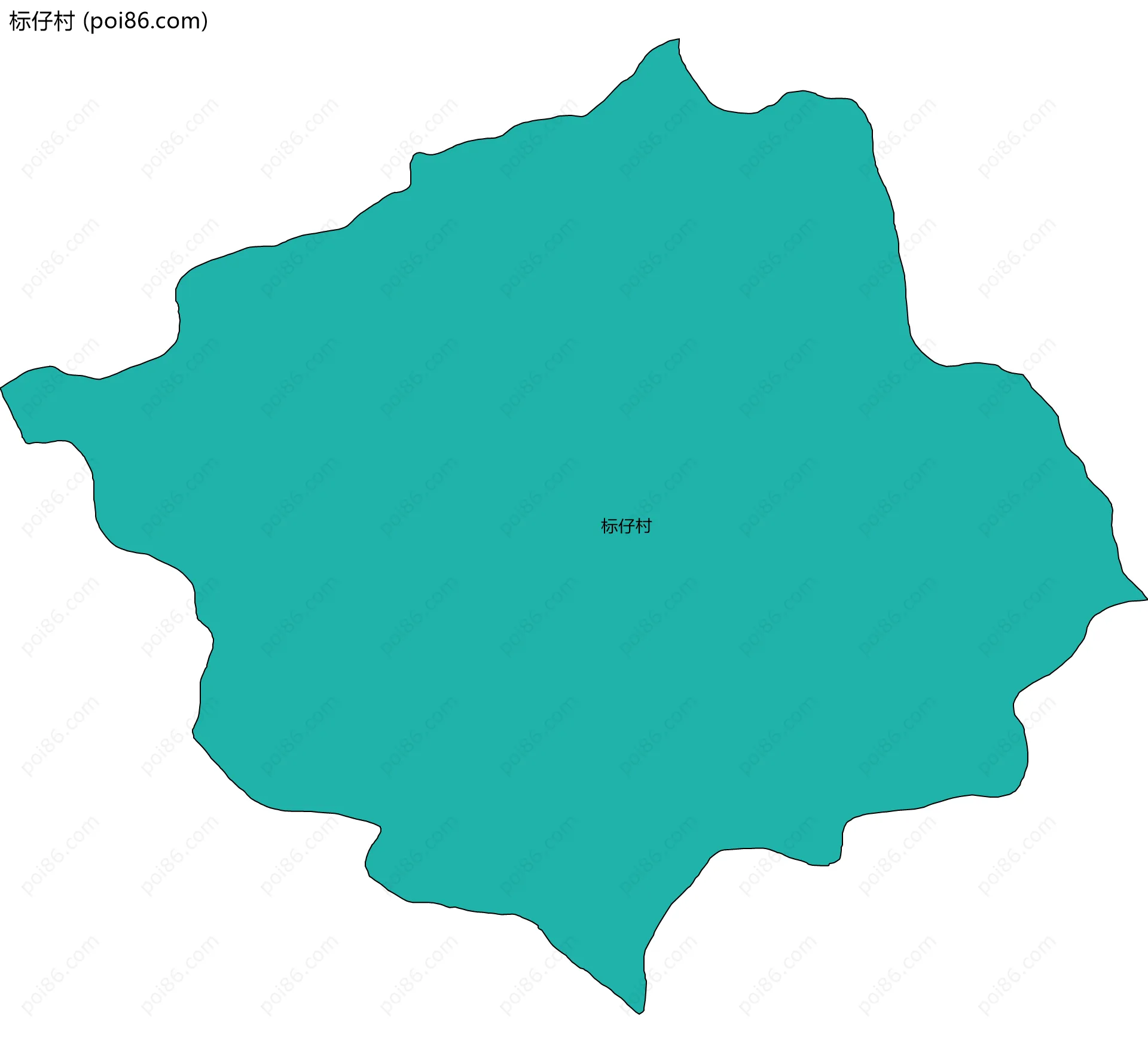 标仔村边界地图