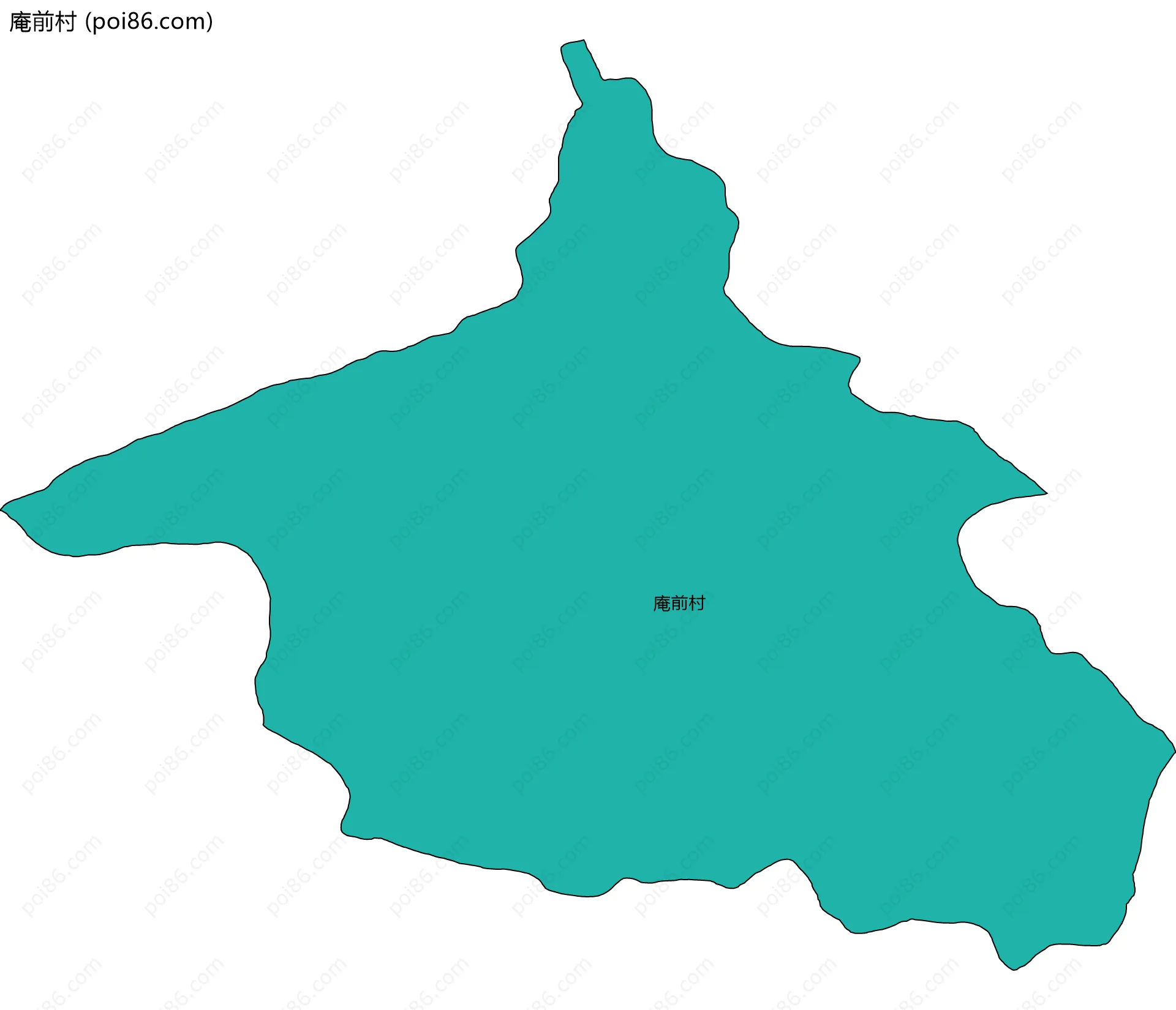 庵前村边界地图
