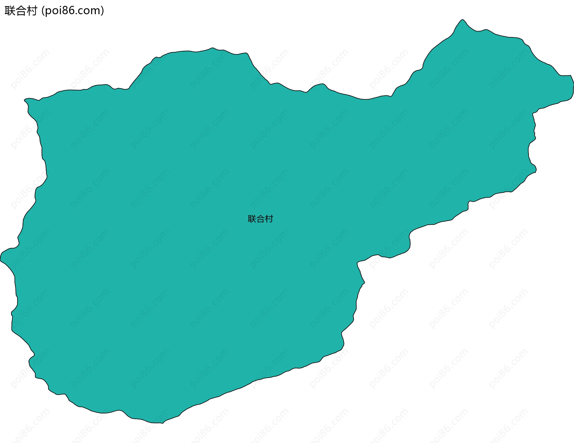 联合村边界地图