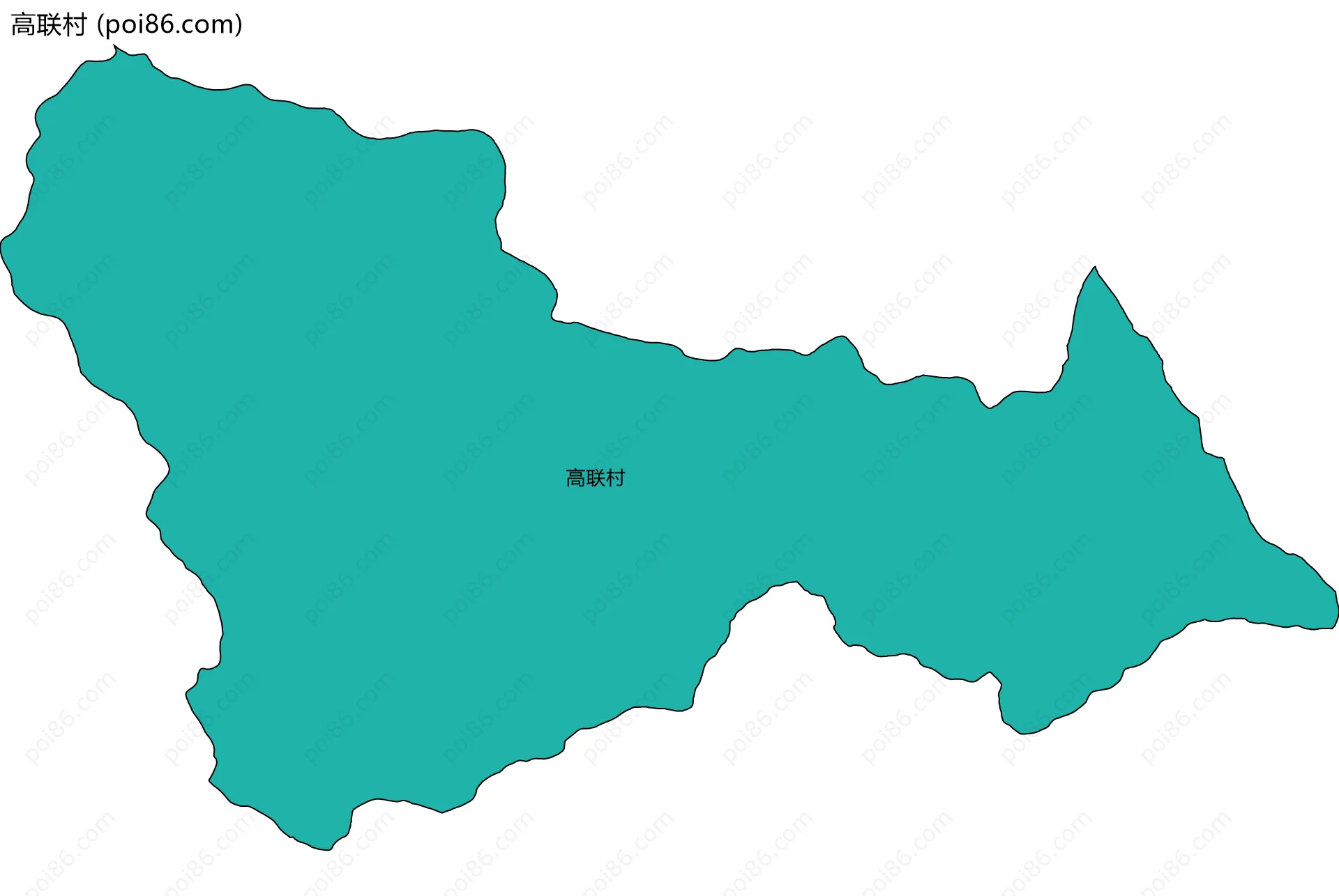 高联村边界地图