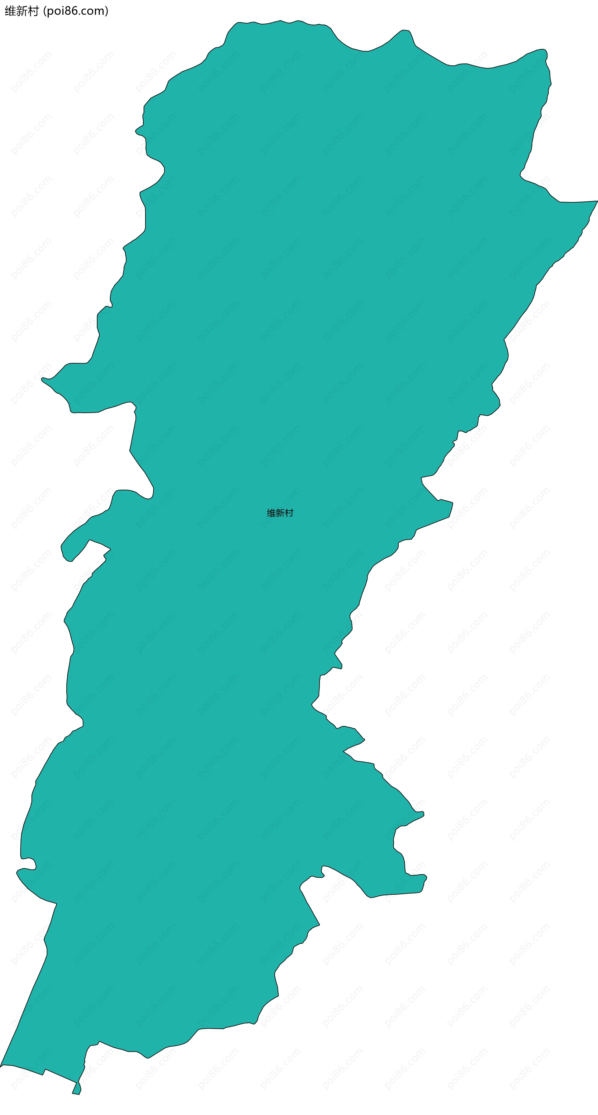 维新村边界地图