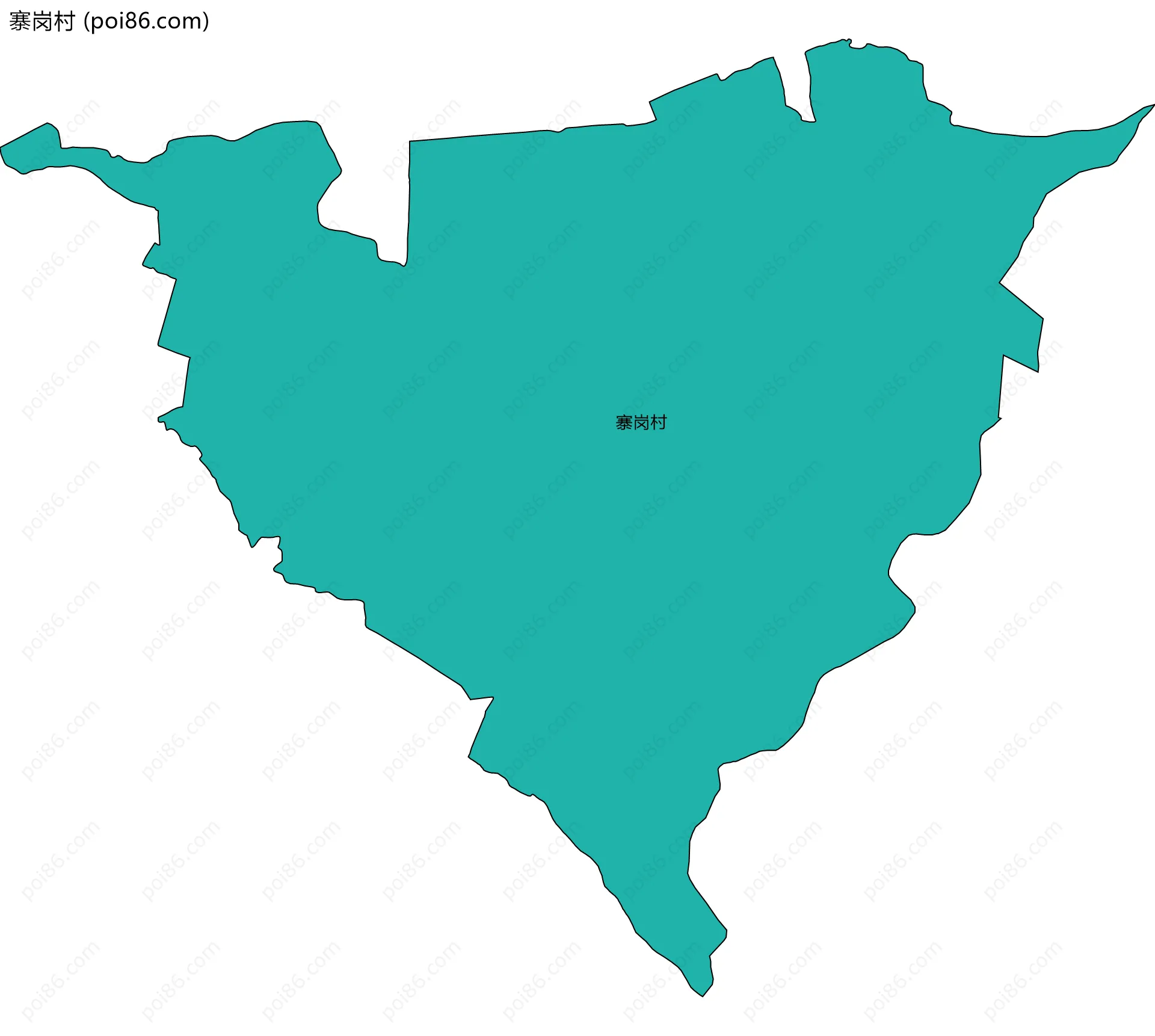 寨岗村边界地图