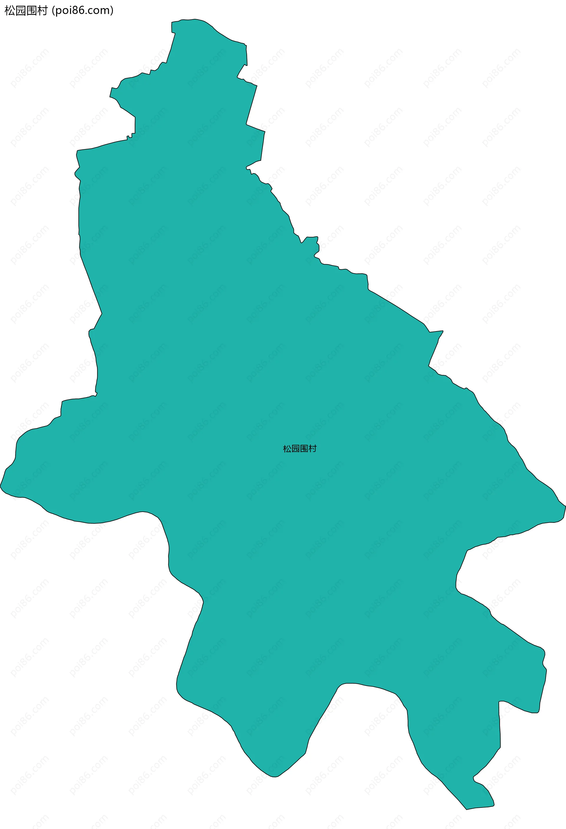 松园围村边界地图