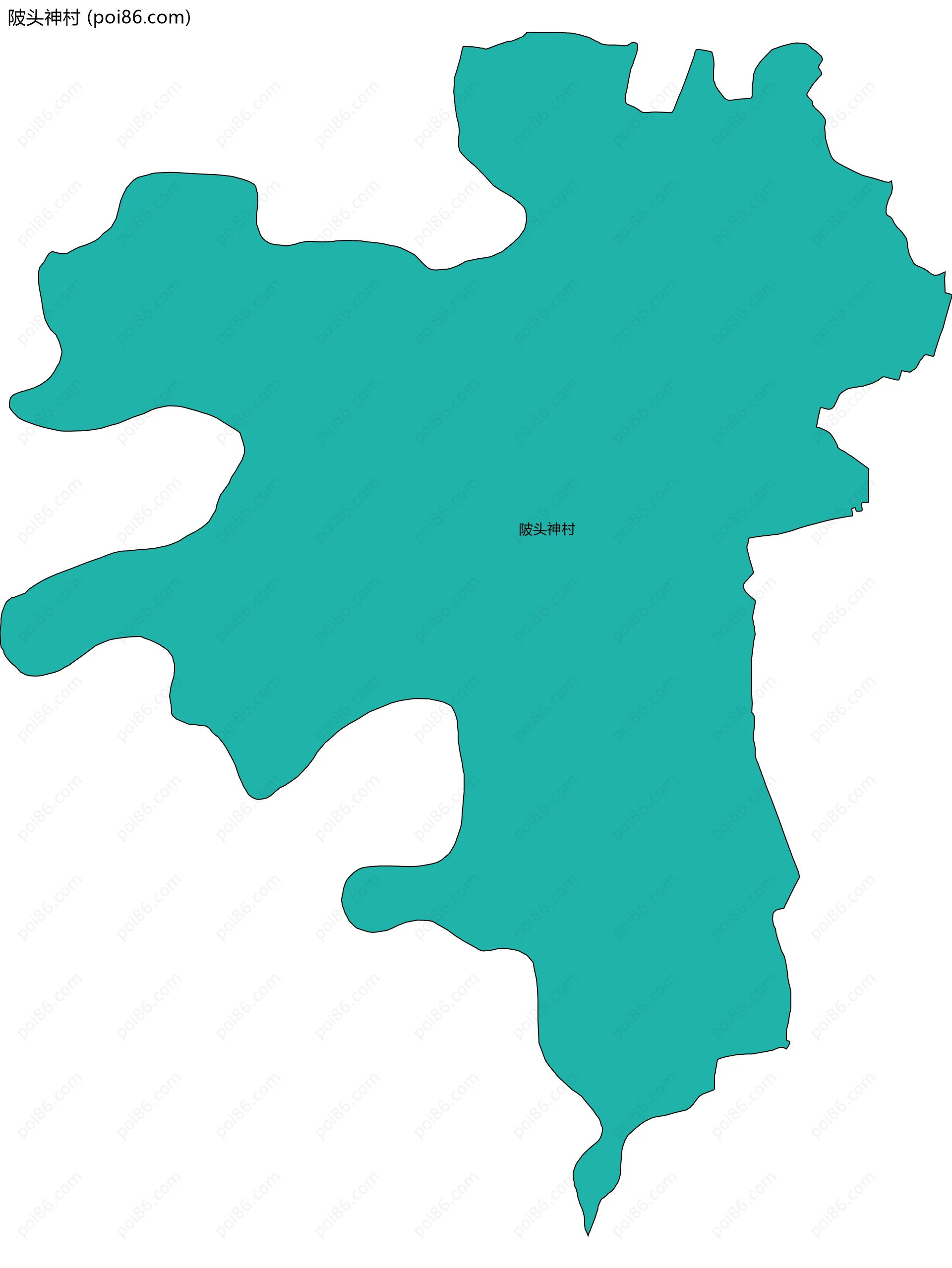 陂头神村边界地图