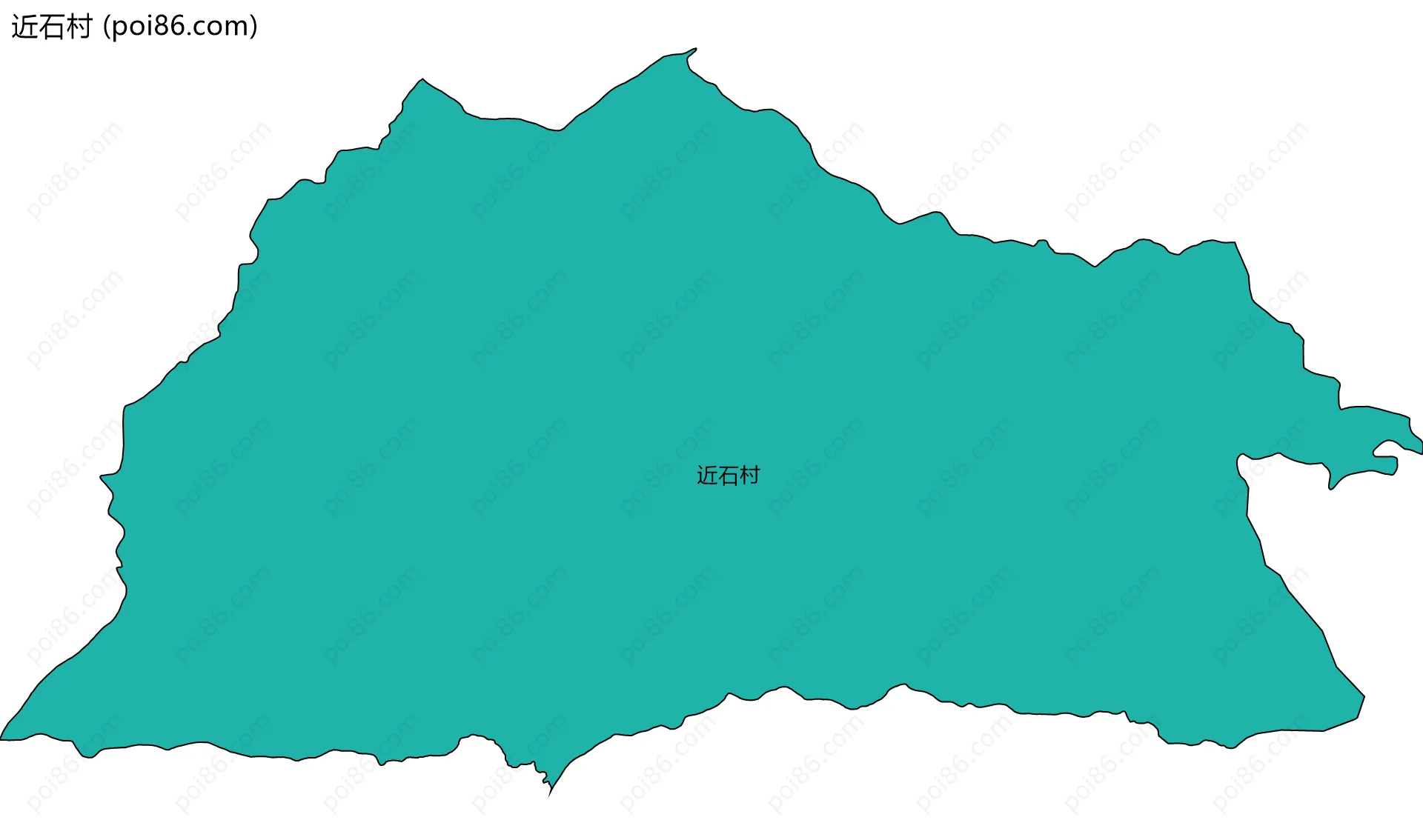 近石村边界地图