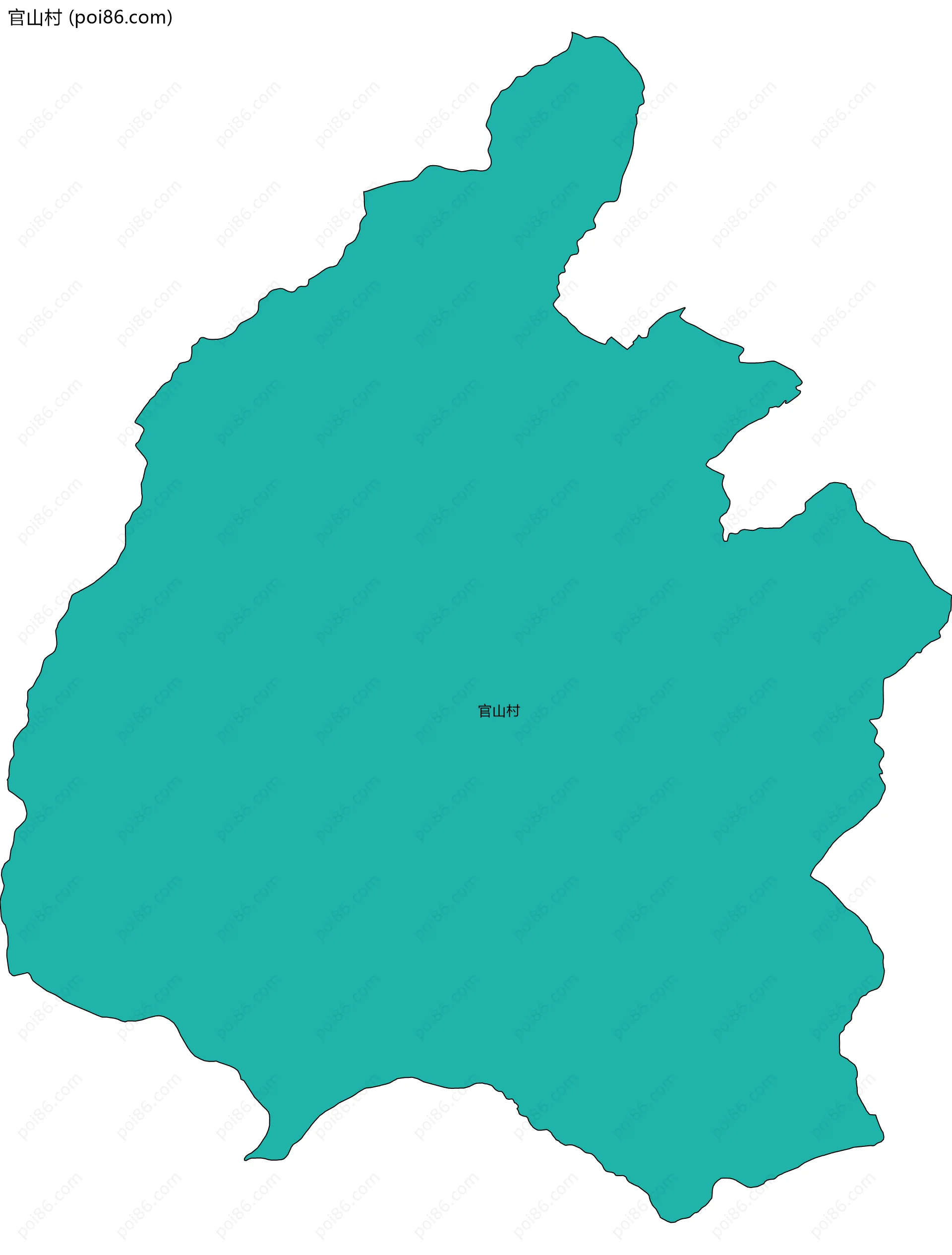 官山村边界地图