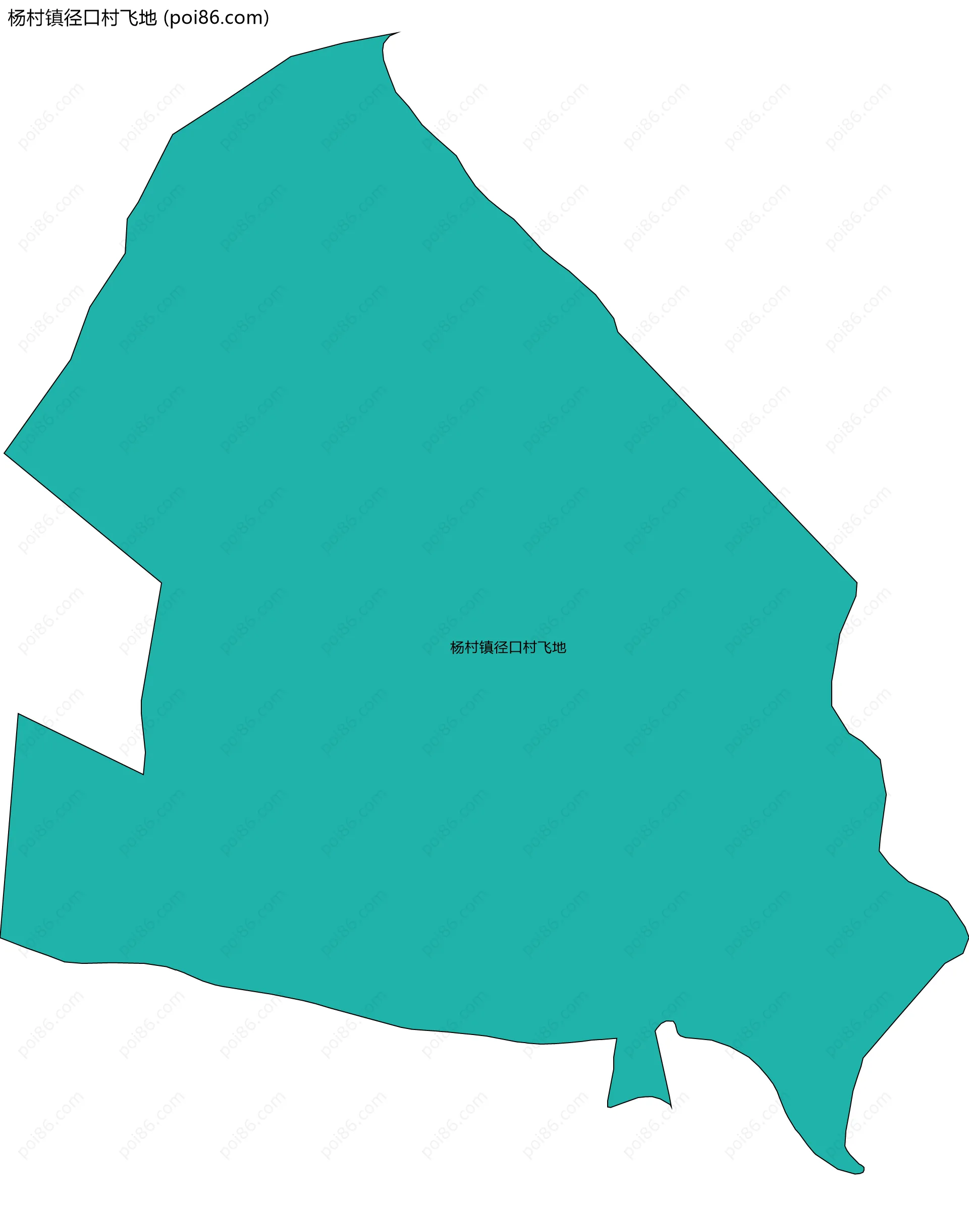 杨村镇径口村飞地边界地图