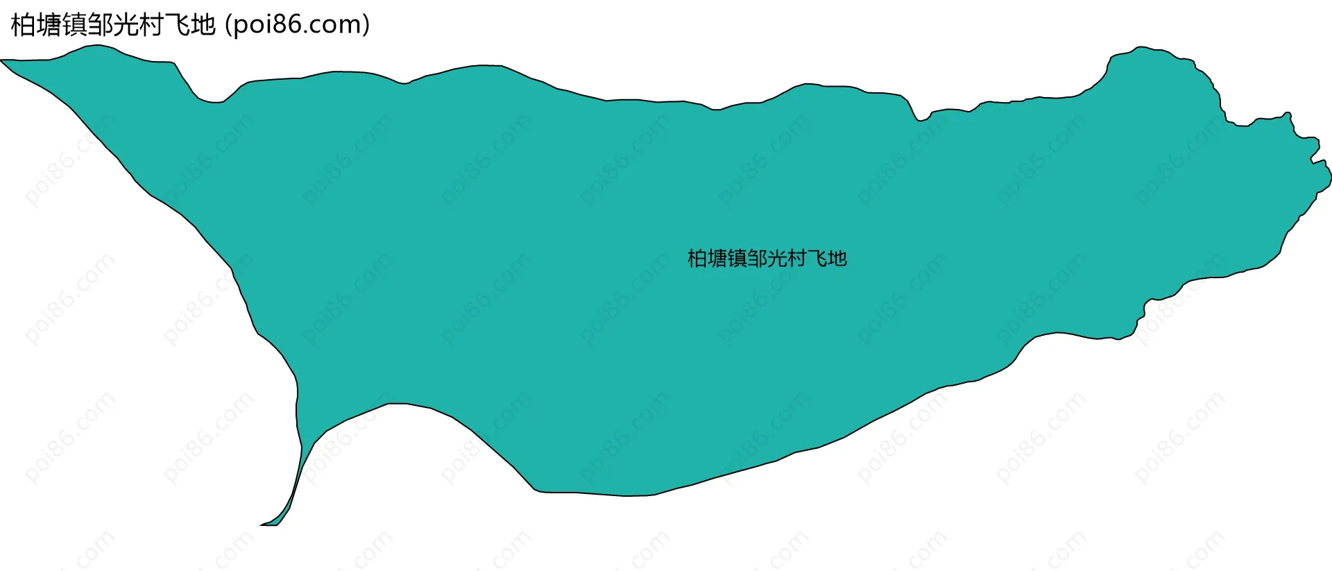 柏塘镇邹光村飞地边界地图