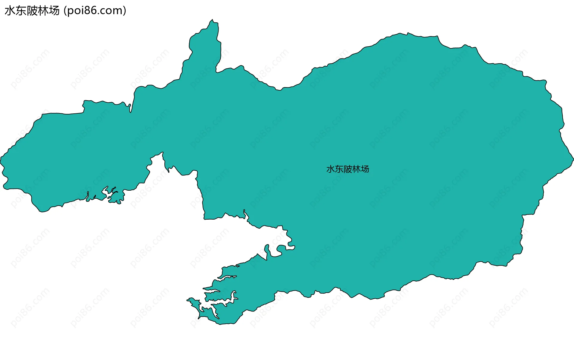 水东陂林场边界地图