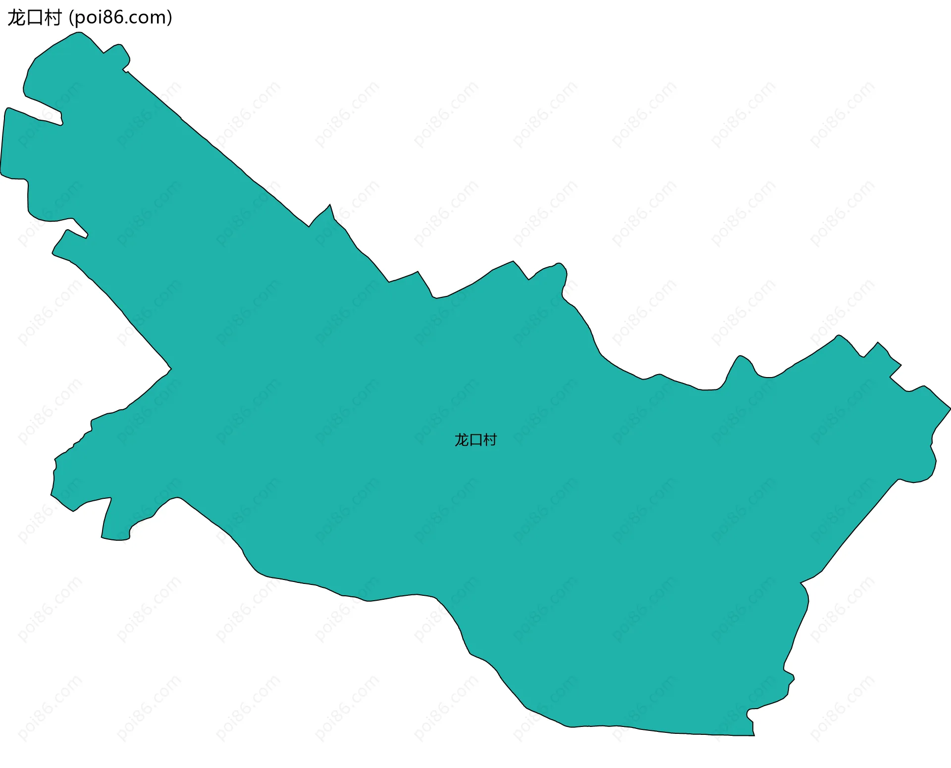 龙口村边界地图
