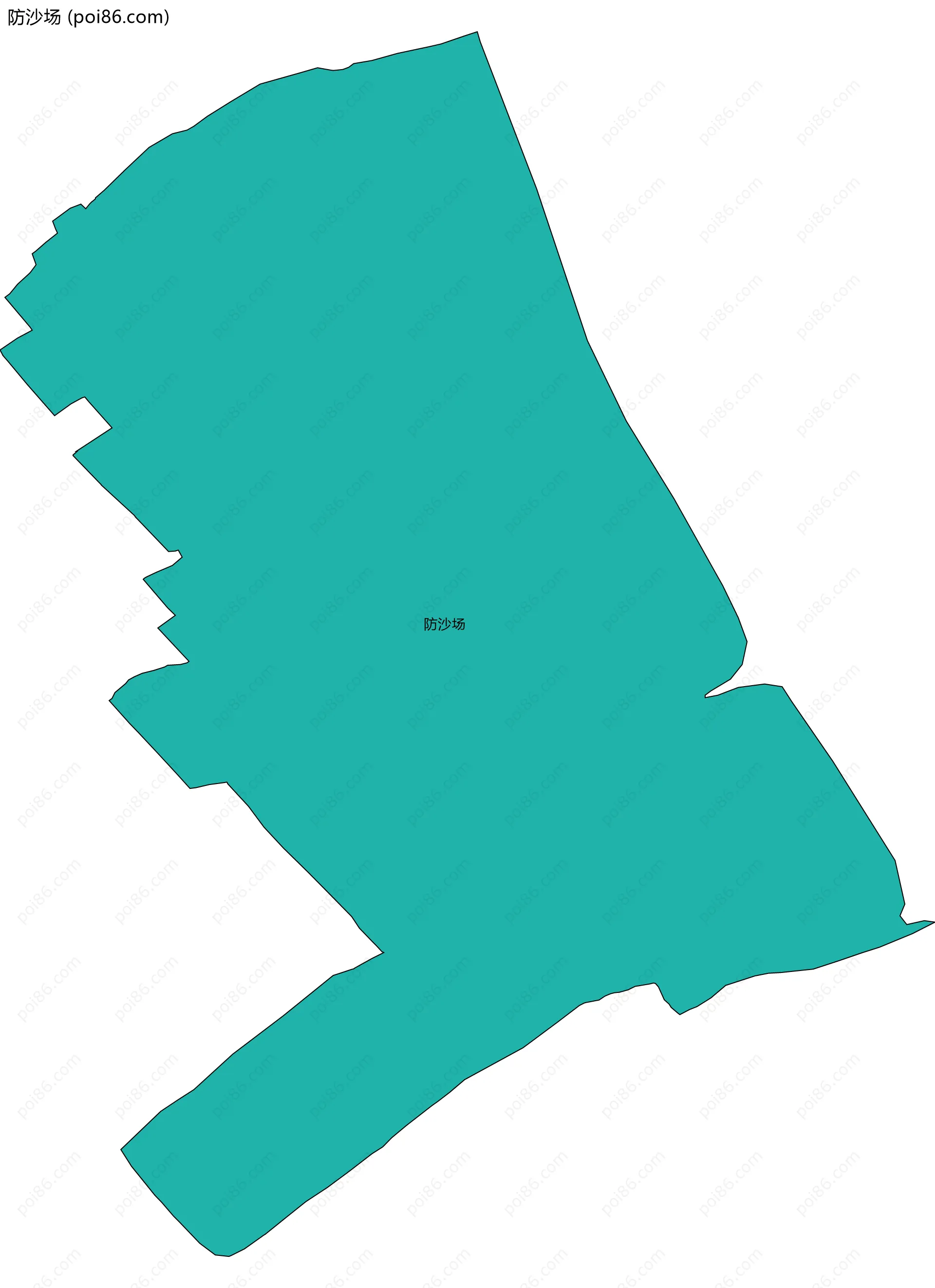 防沙场边界地图