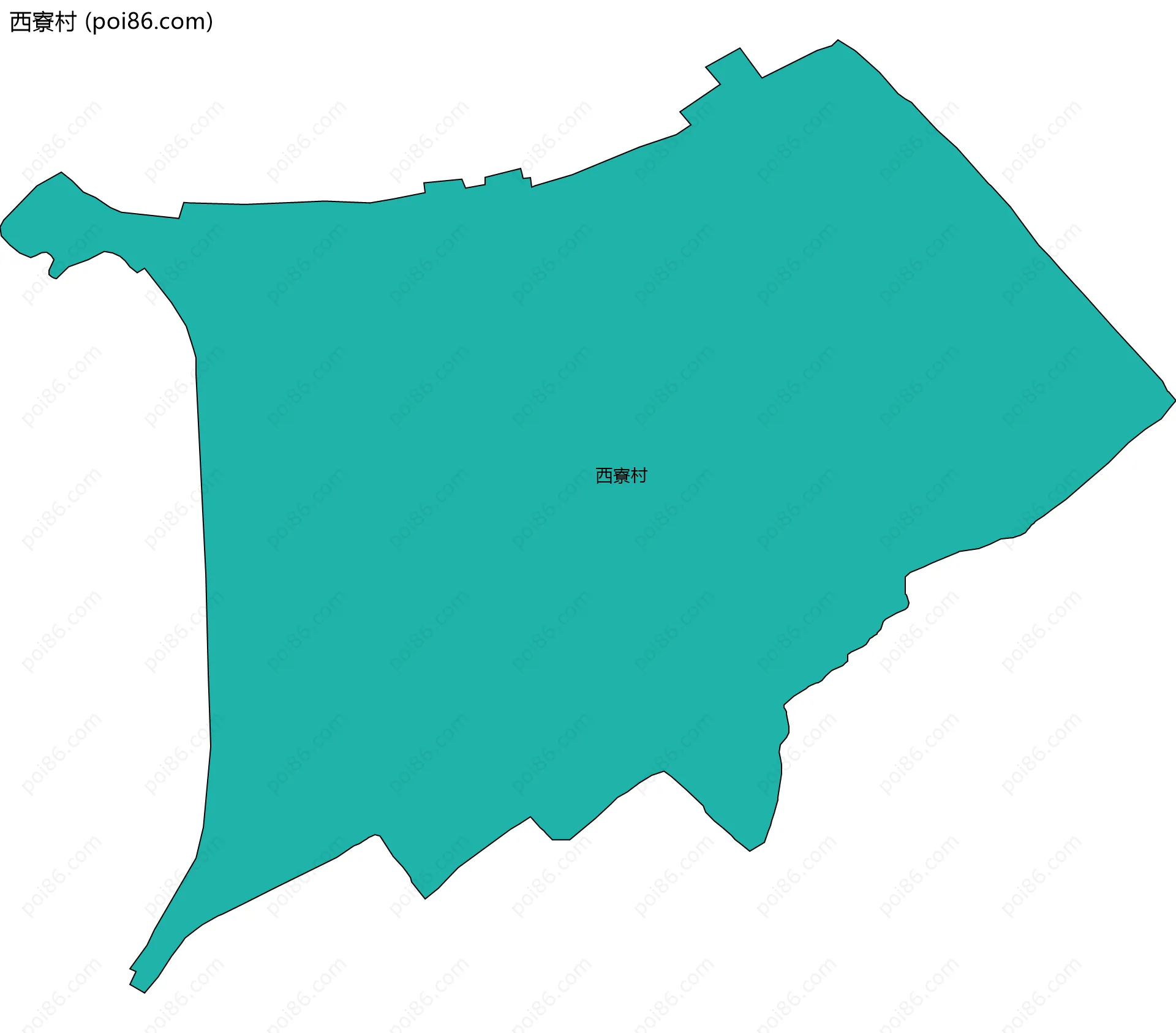 西寮村边界地图