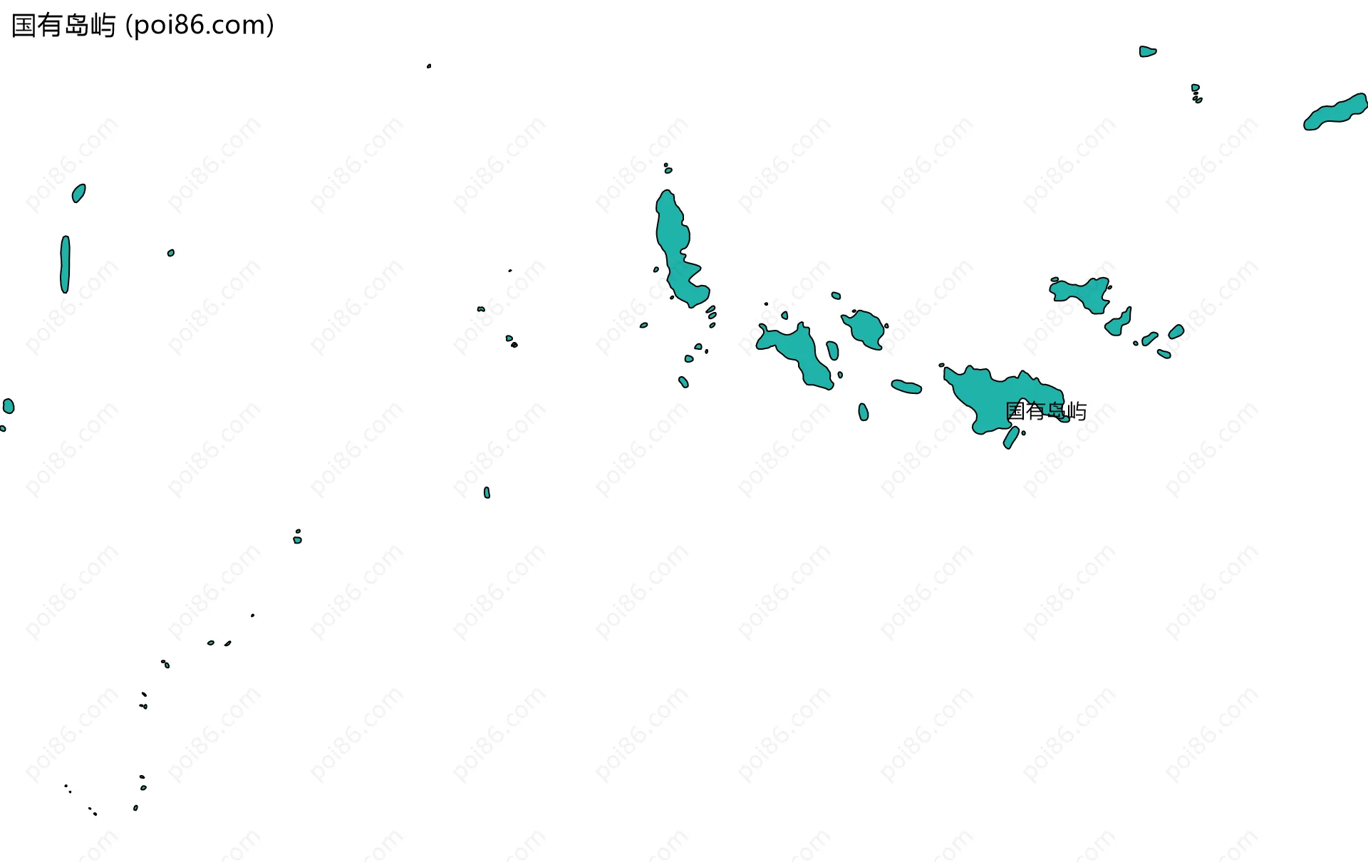 国有岛屿边界地图