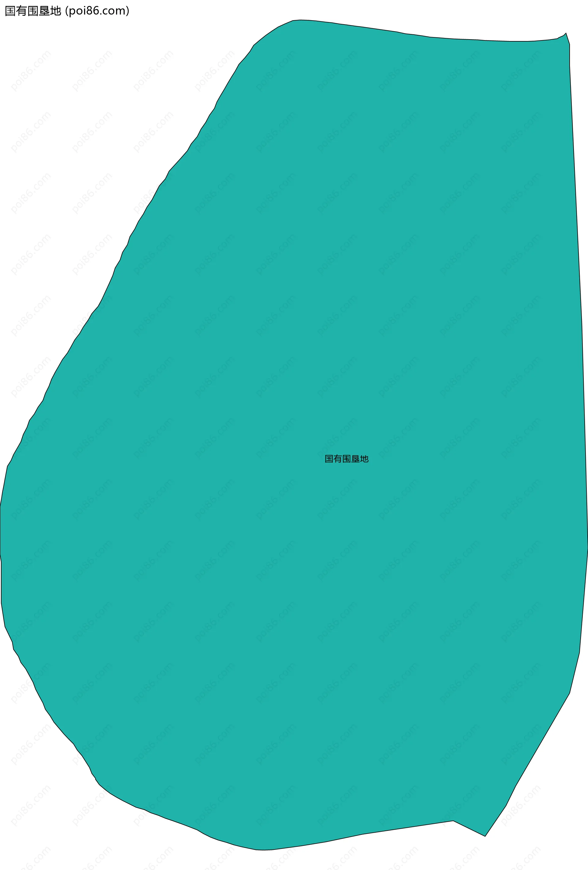 国有围垦地边界地图