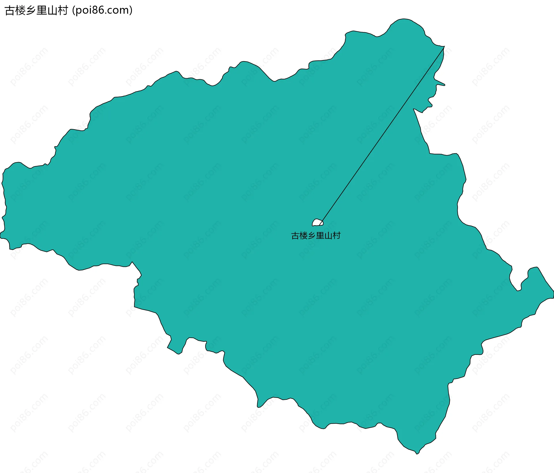 古楼乡里山村边界地图
