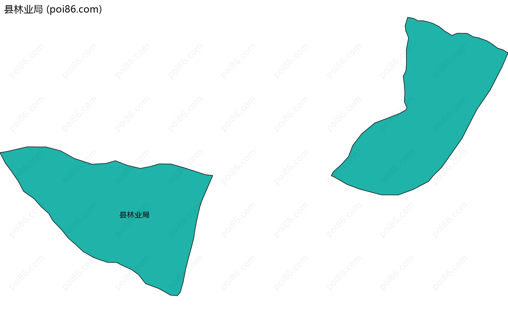 县林业局边界地图