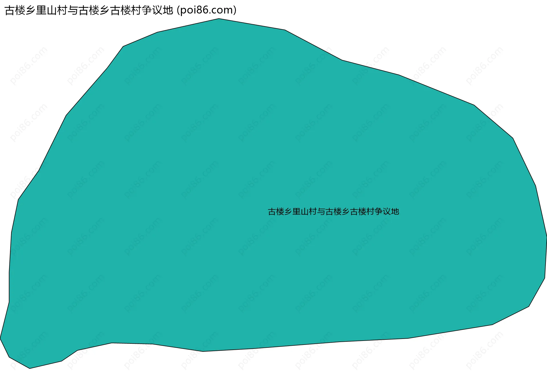 古楼乡里山村与古楼乡古楼村争议地边界地图