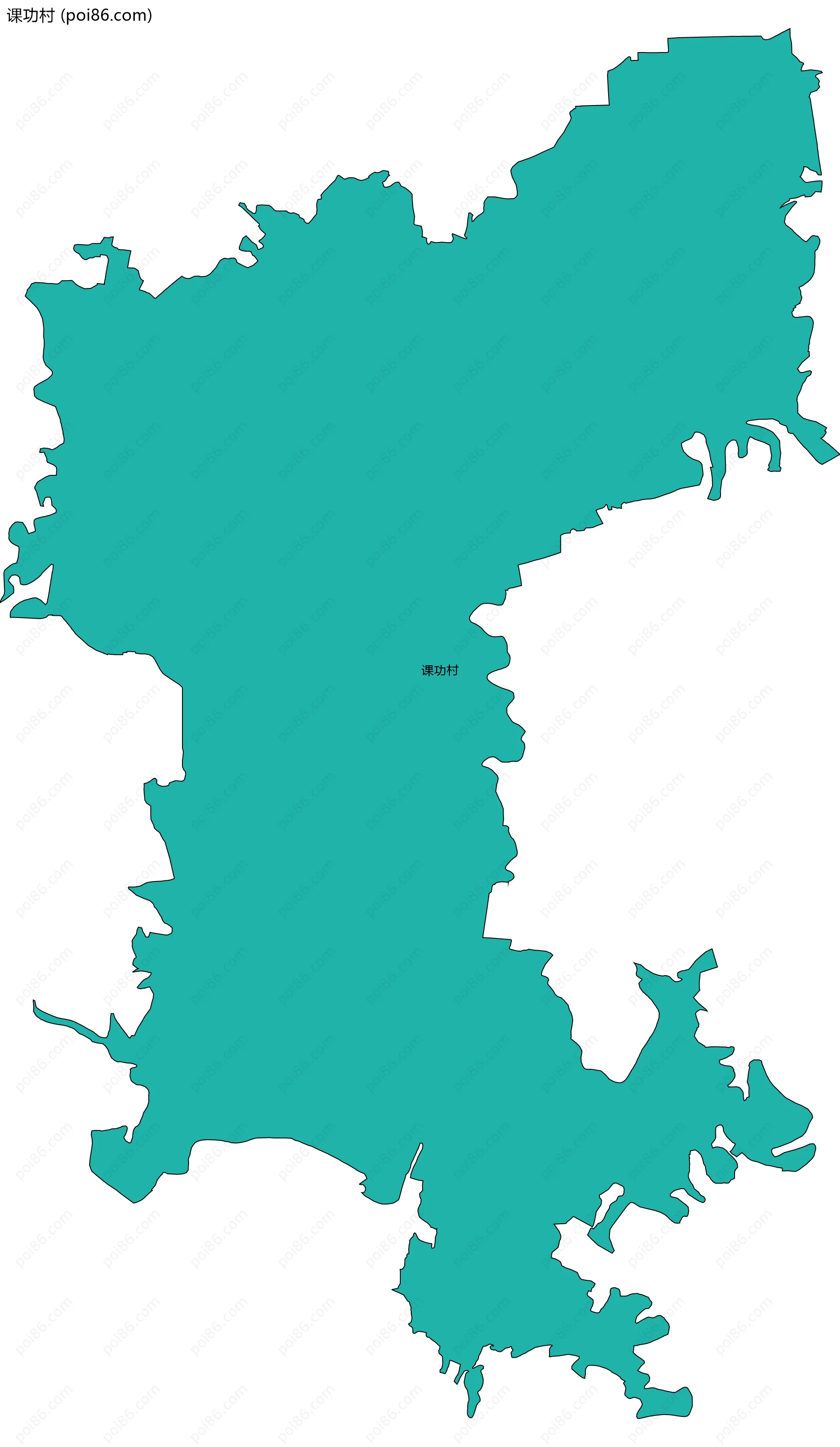 课功村边界地图