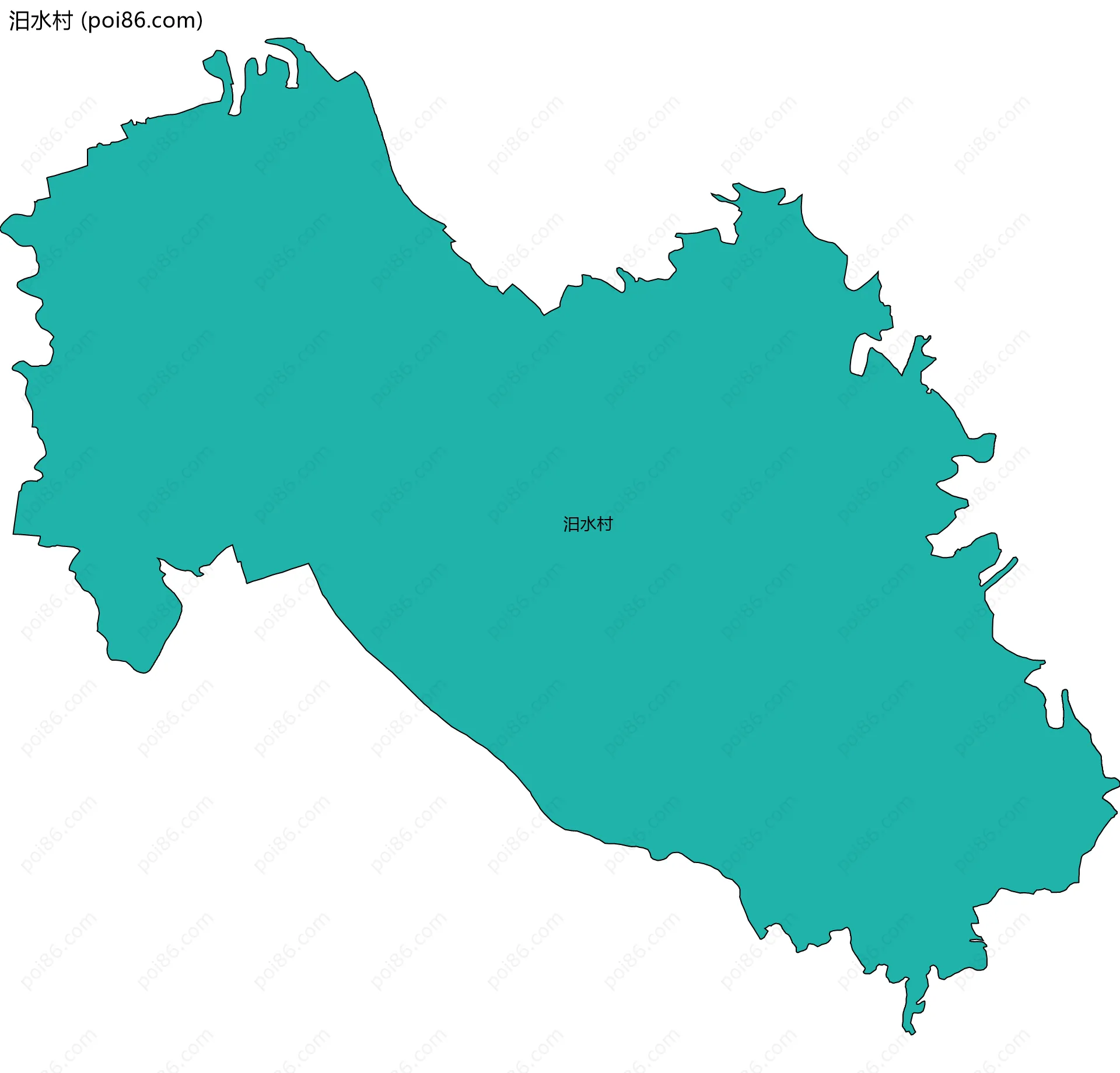 汨水村边界地图