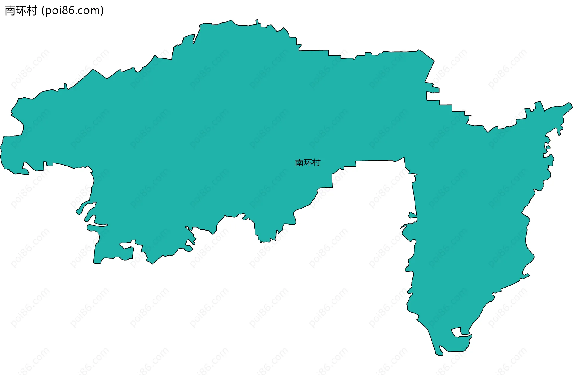 南环村边界地图