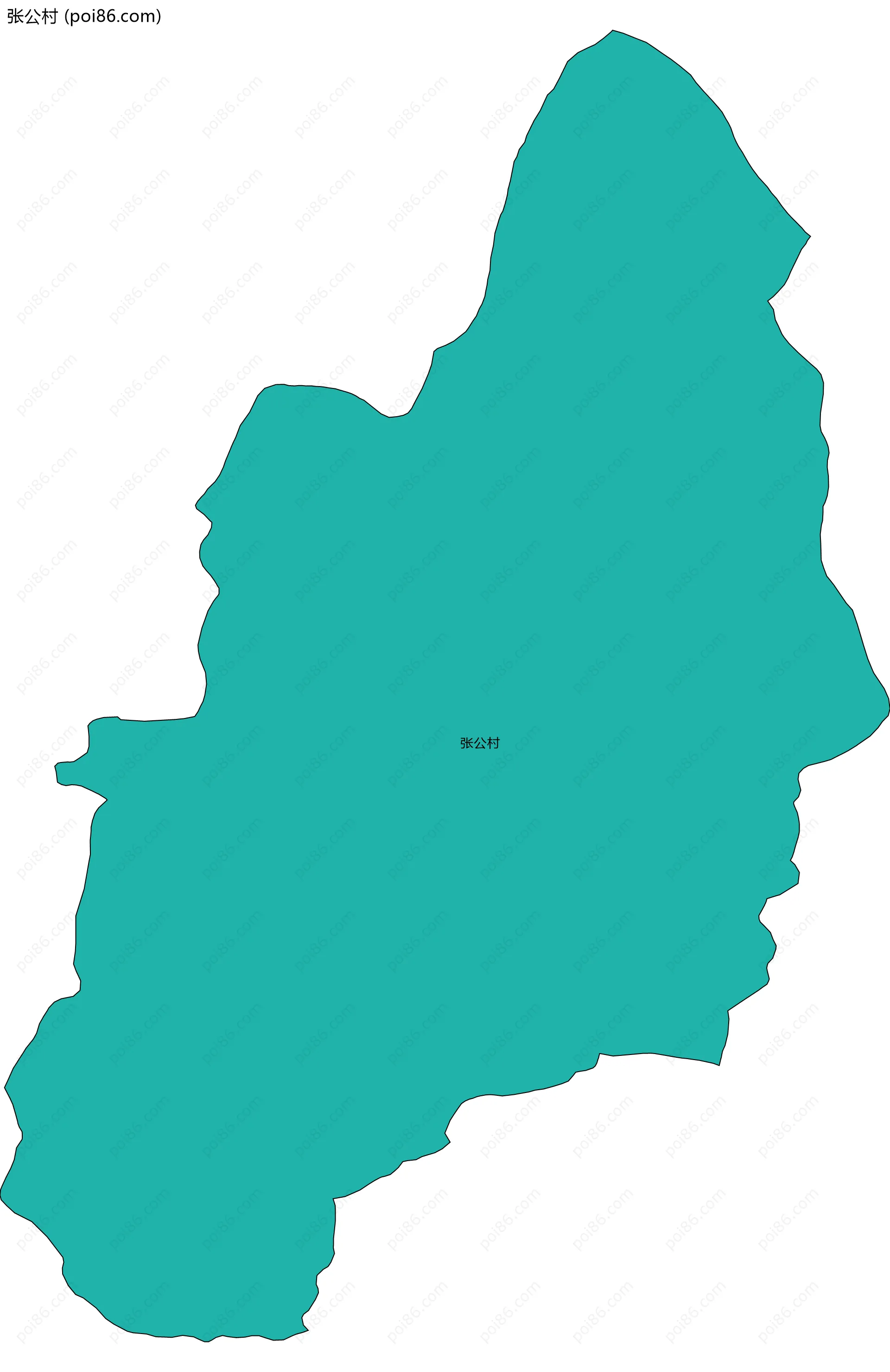 张公村边界地图