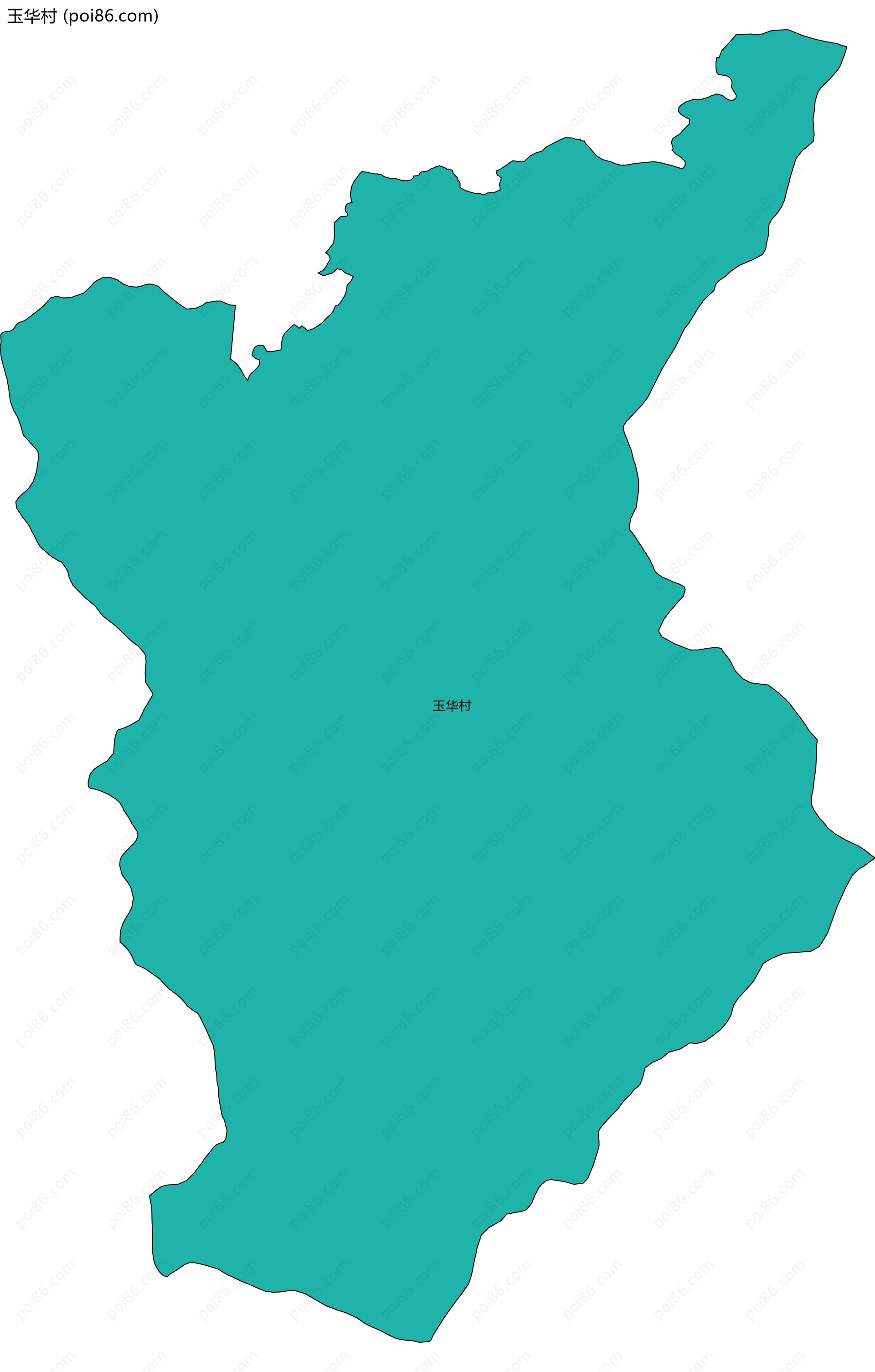 玉华村边界地图