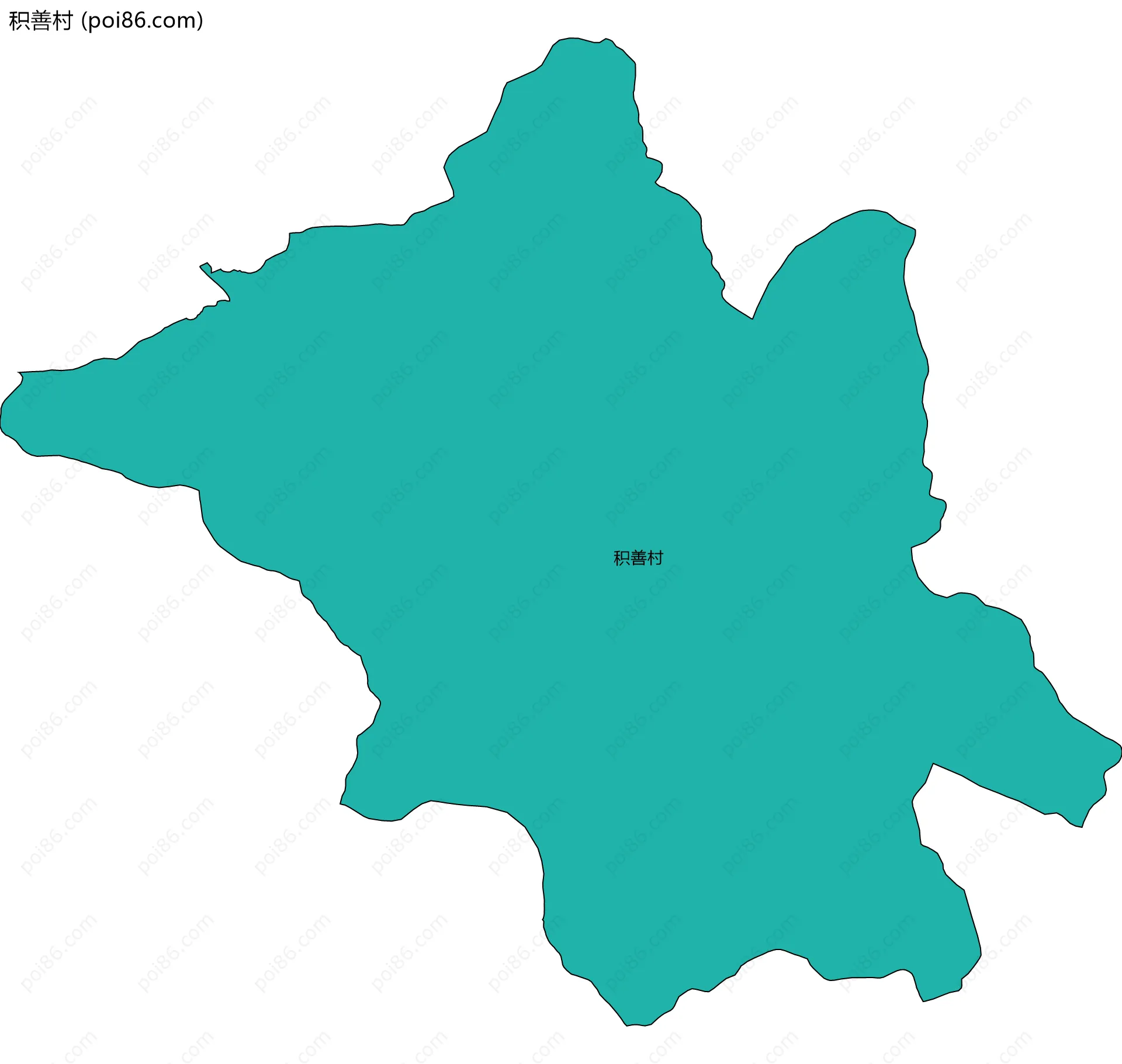 积善村边界地图