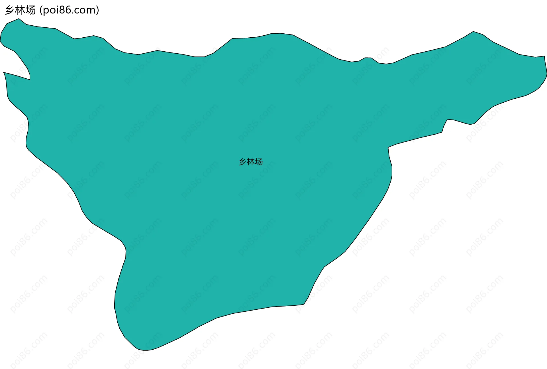 乡林场边界地图