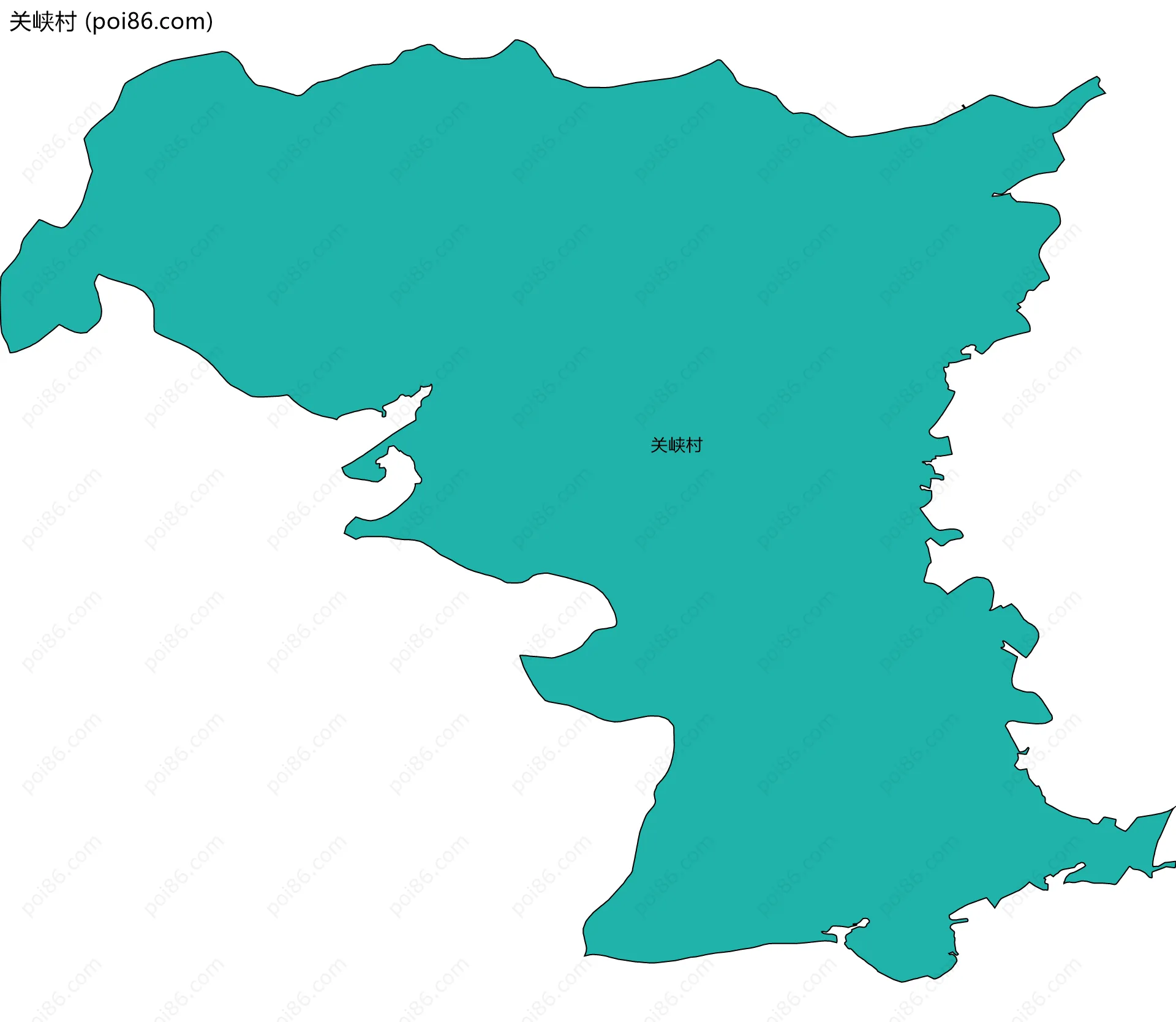 关峡村边界地图