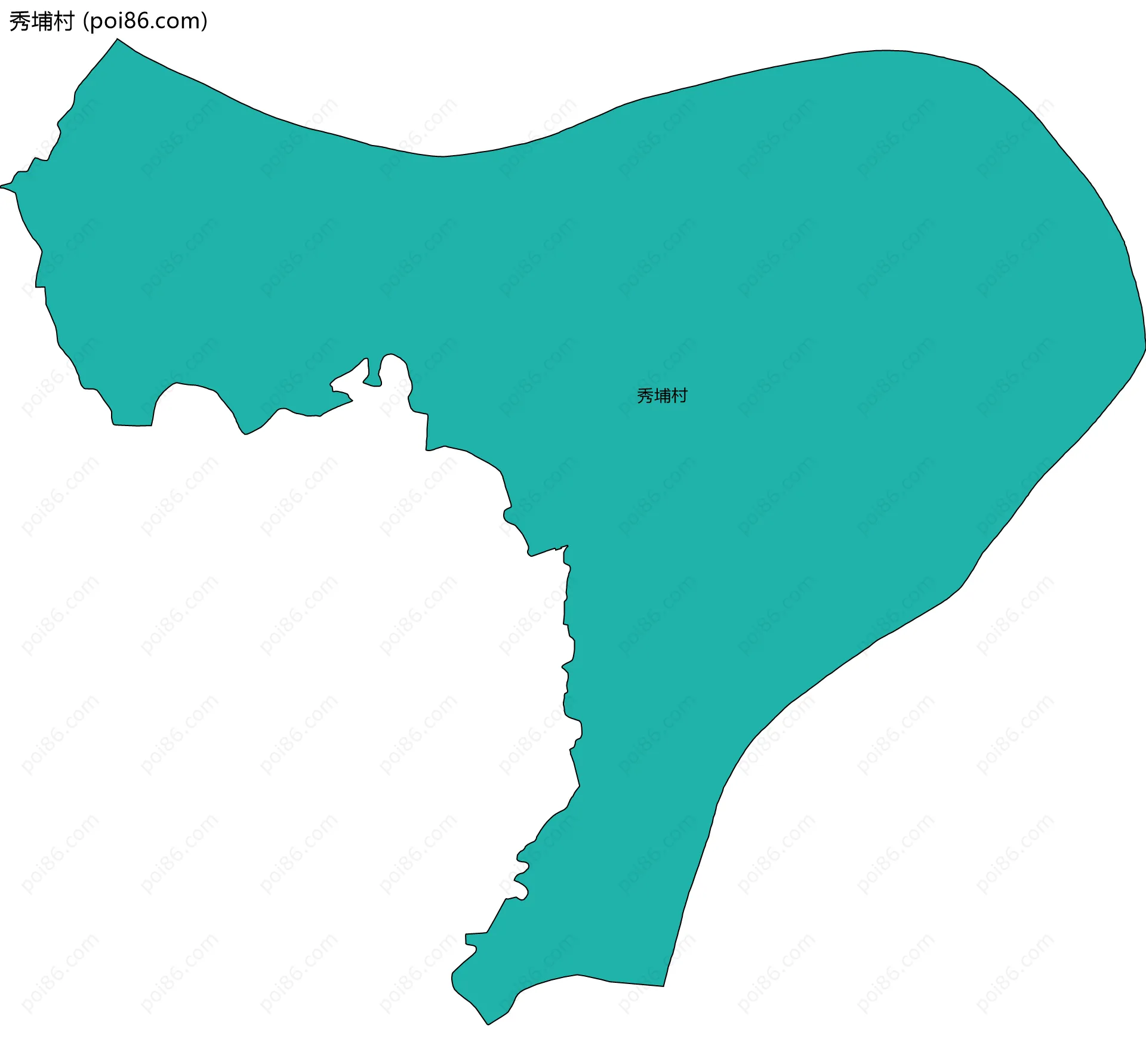 秀埔村边界地图