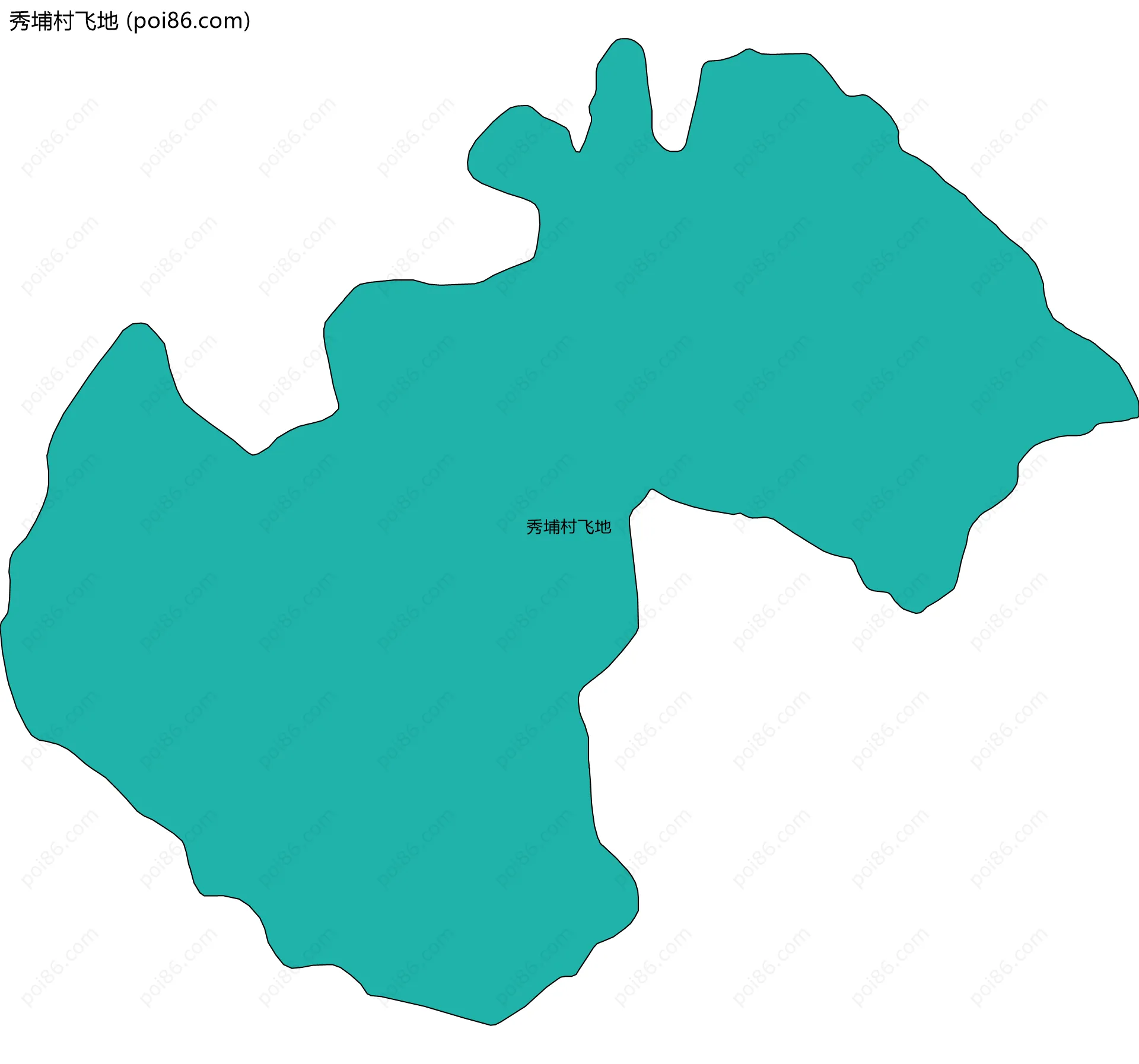 秀埔村飞地边界地图